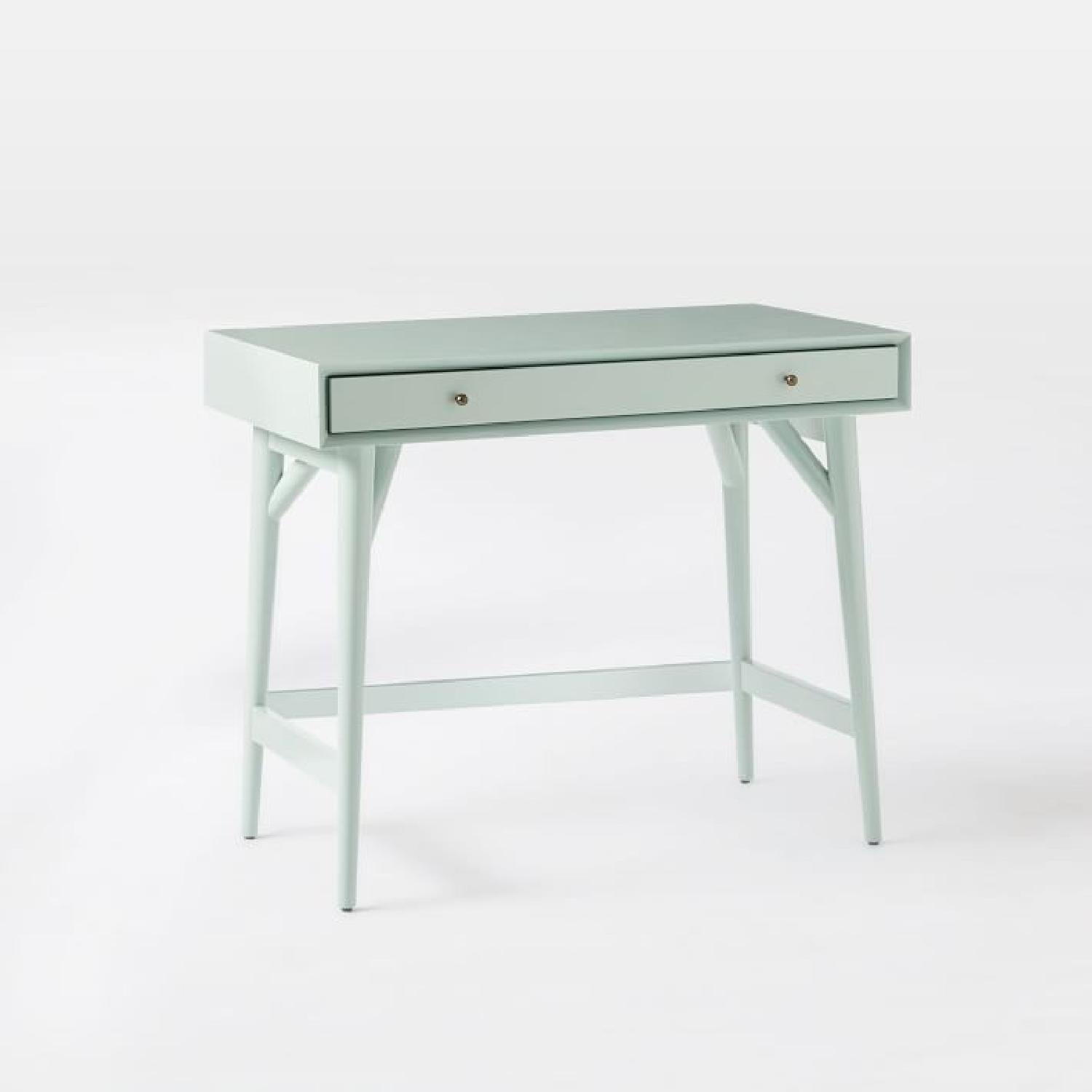 West Elm Mid Century Mini Desk in Oregano - image-1