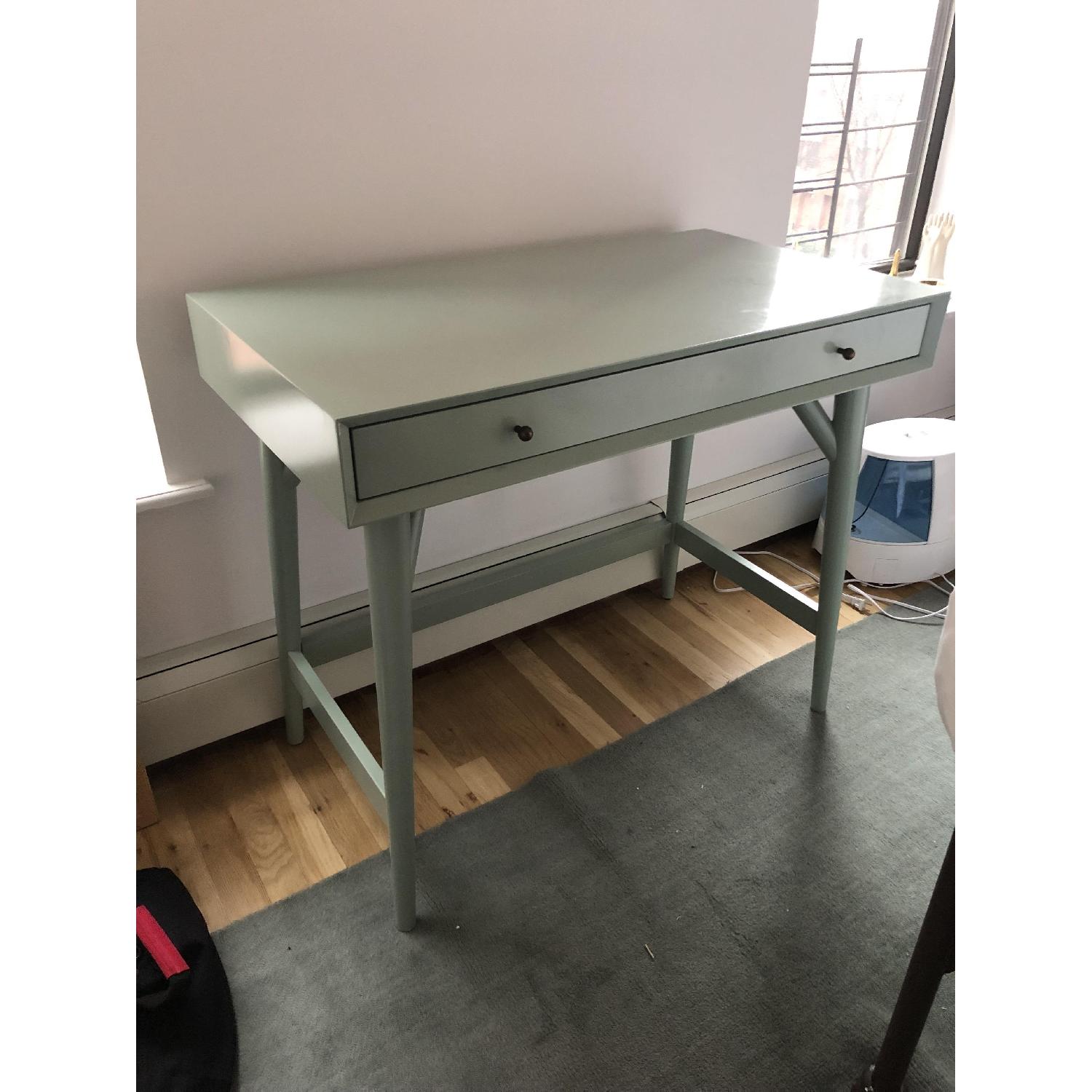 West Elm Mid Century Mini Desk in Oregano - image-3