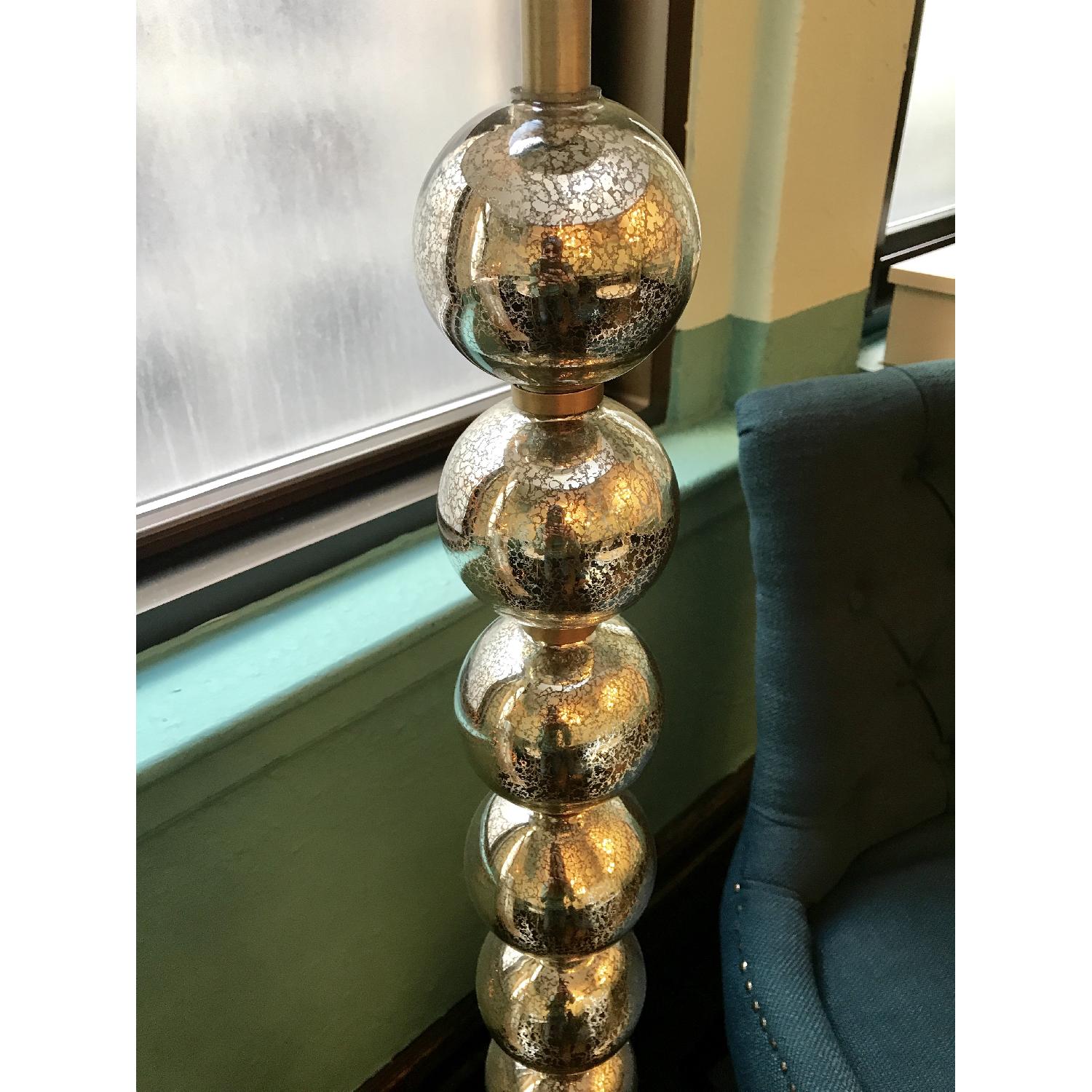 Mercury Glass Ball Floor Lamp - image-2