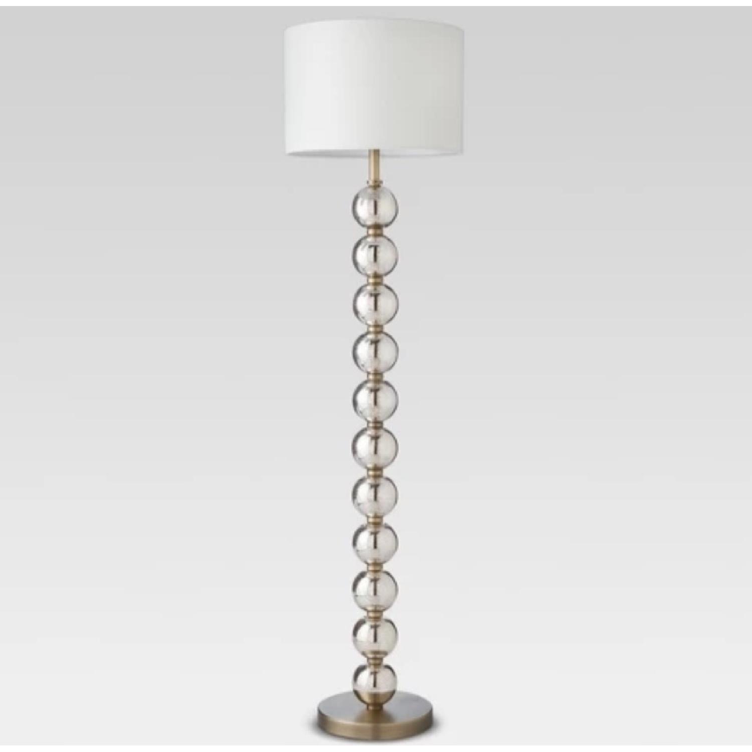 Mercury Glass Ball Floor Lamp - image-3