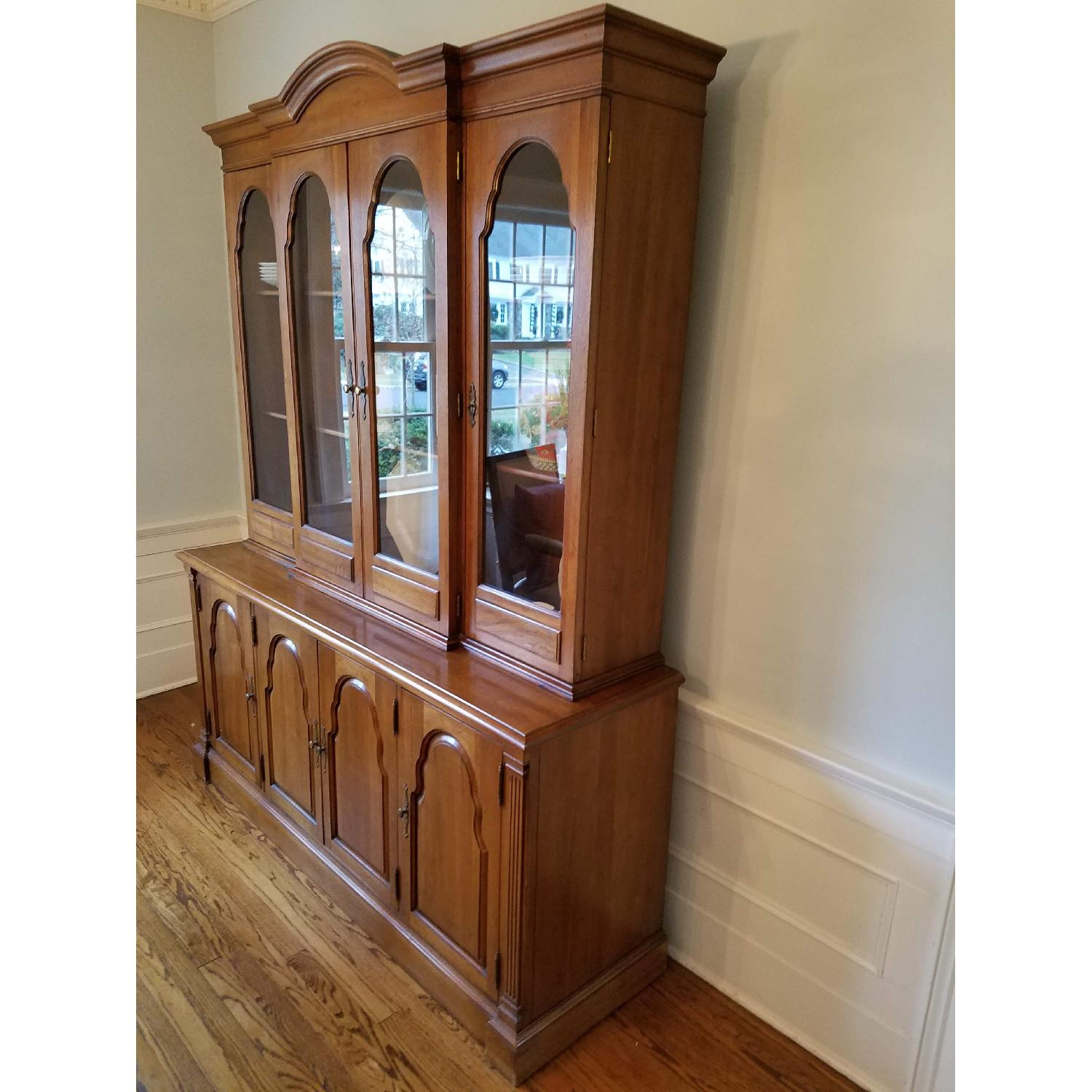 Davis Cabinet Company Walnut Dining Room China Cabinet - image-4