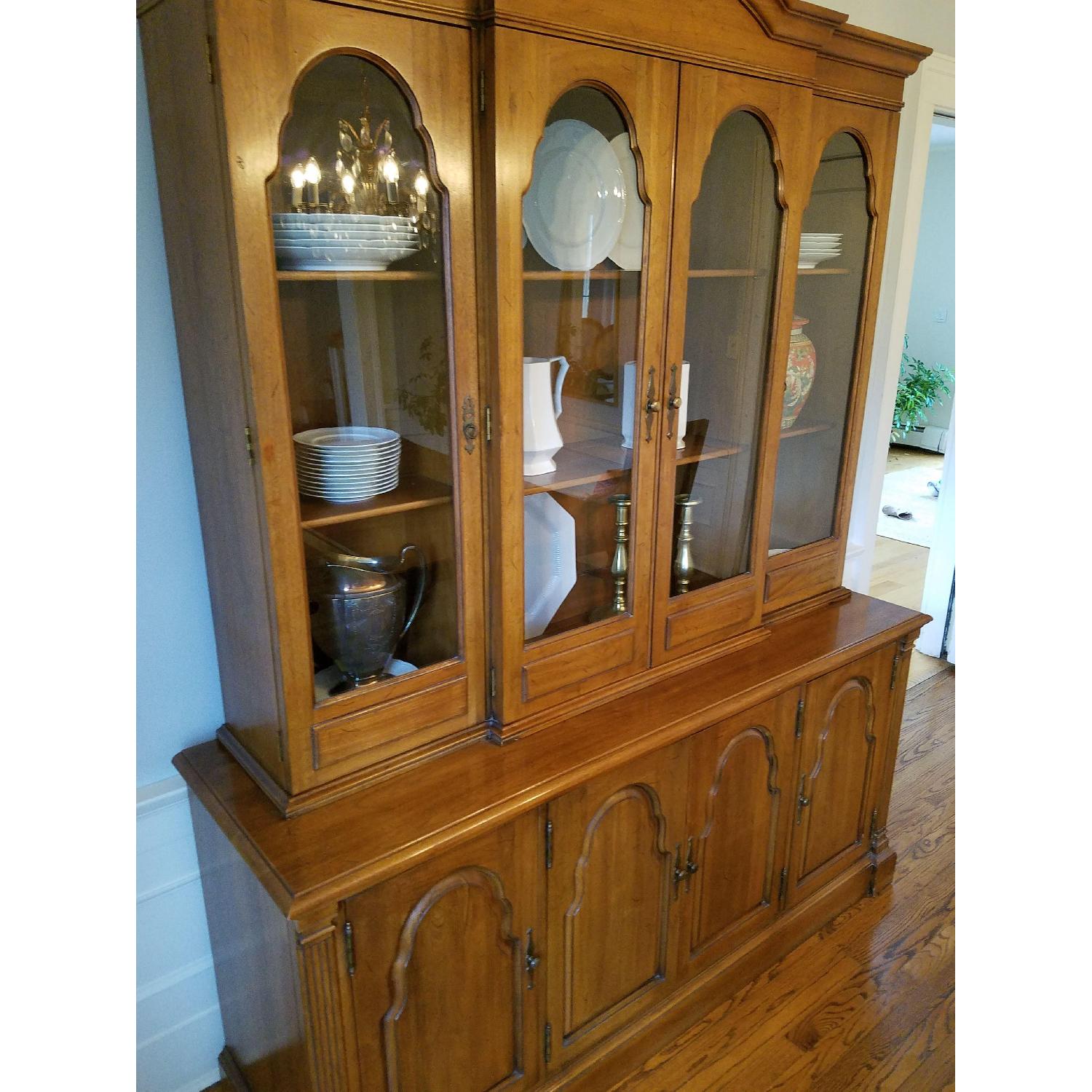 Davis Cabinet Company Walnut Dining Room China Cabinet - image-5