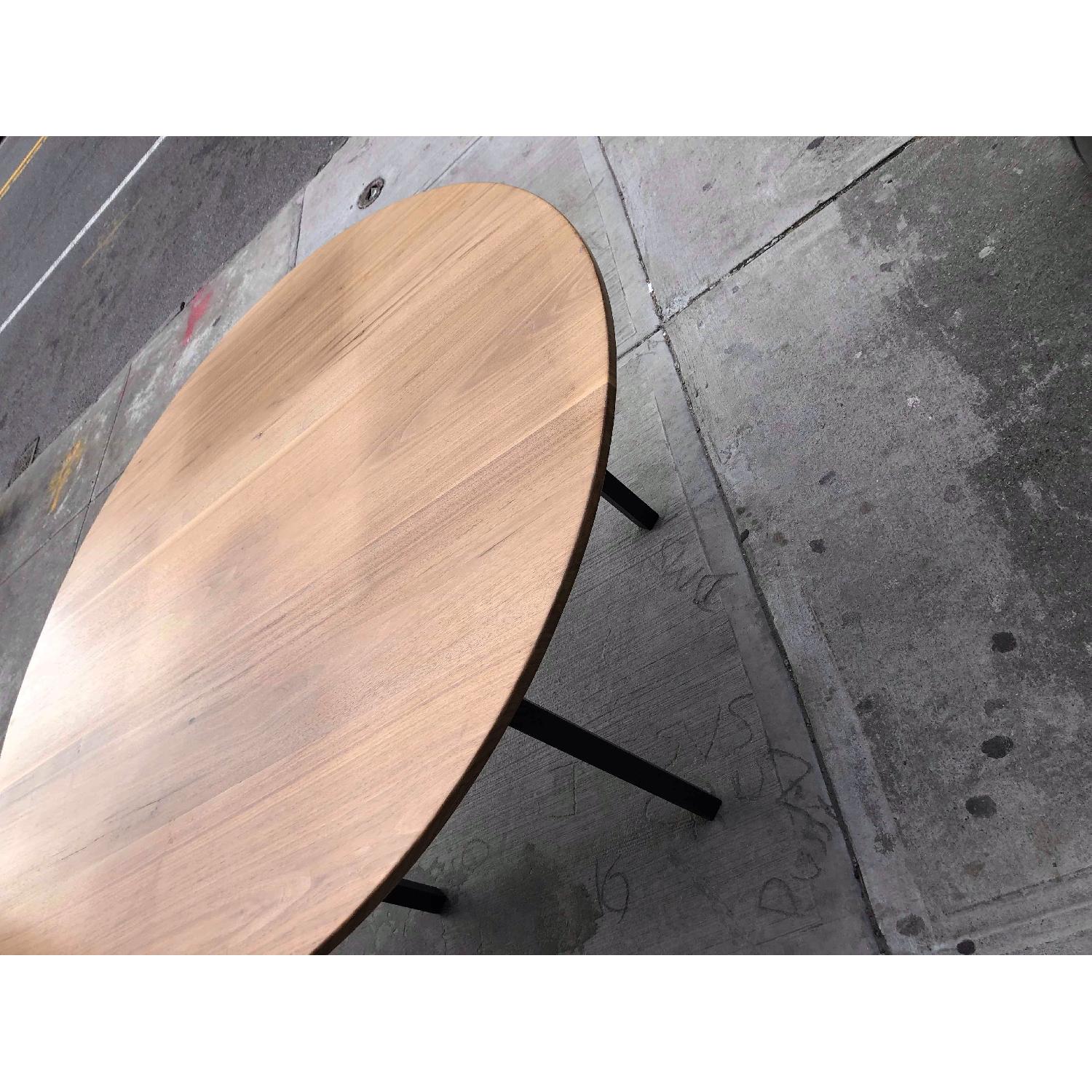 Modern Round Dining Table w/ Metal Legs - image-4