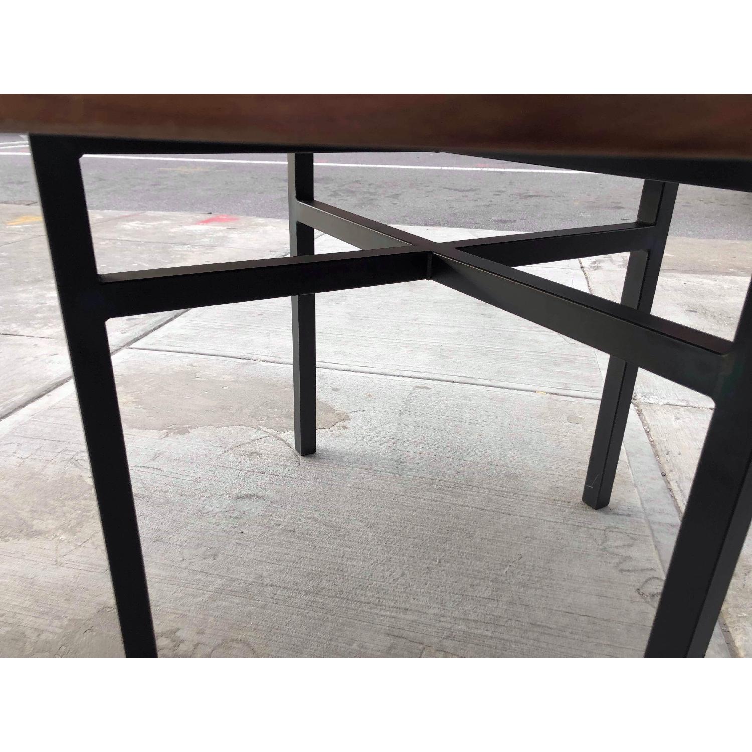 Modern Round Dining Table w/ Metal Legs - image-5