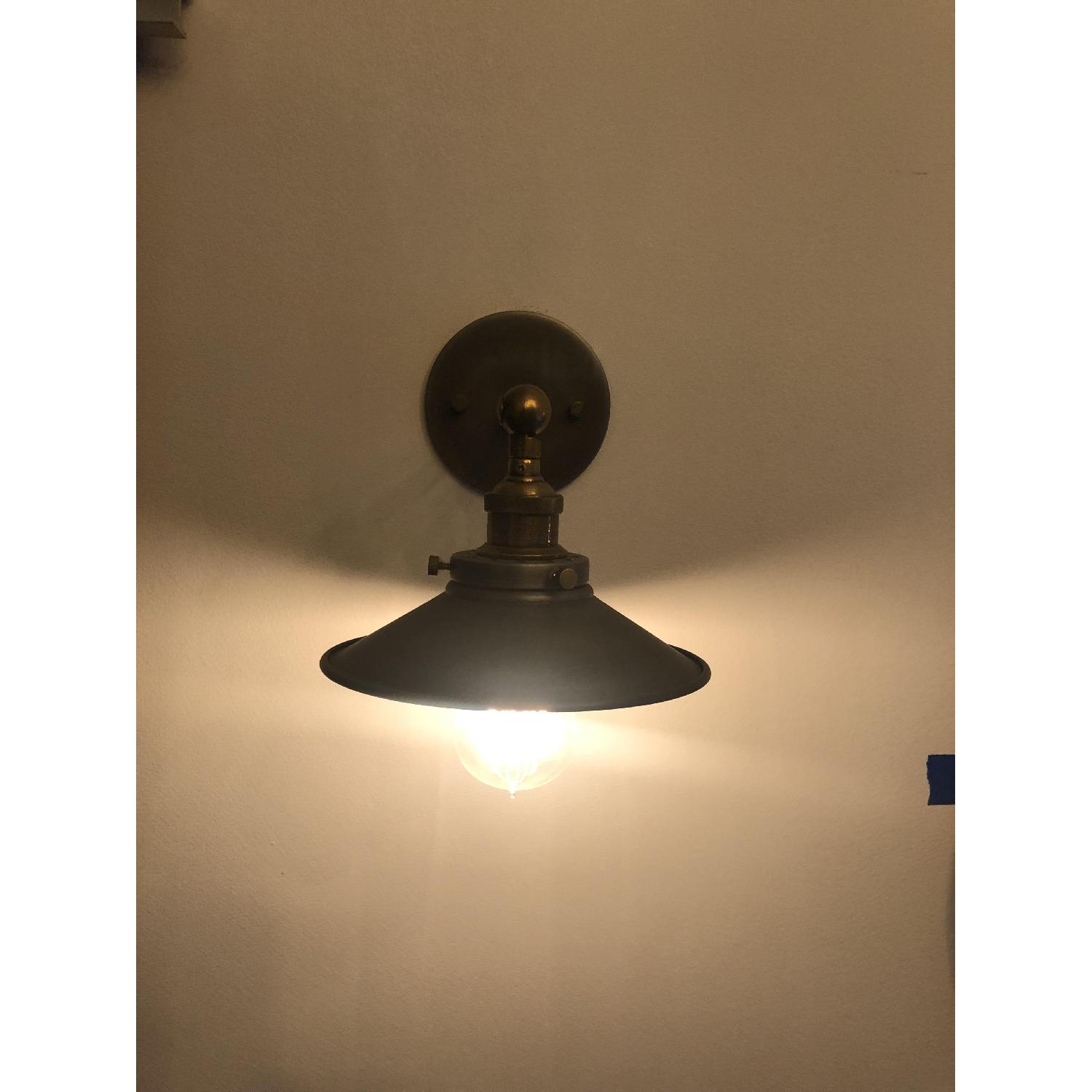 Restoration Hardware 20th C. Factory Sconces - image-1