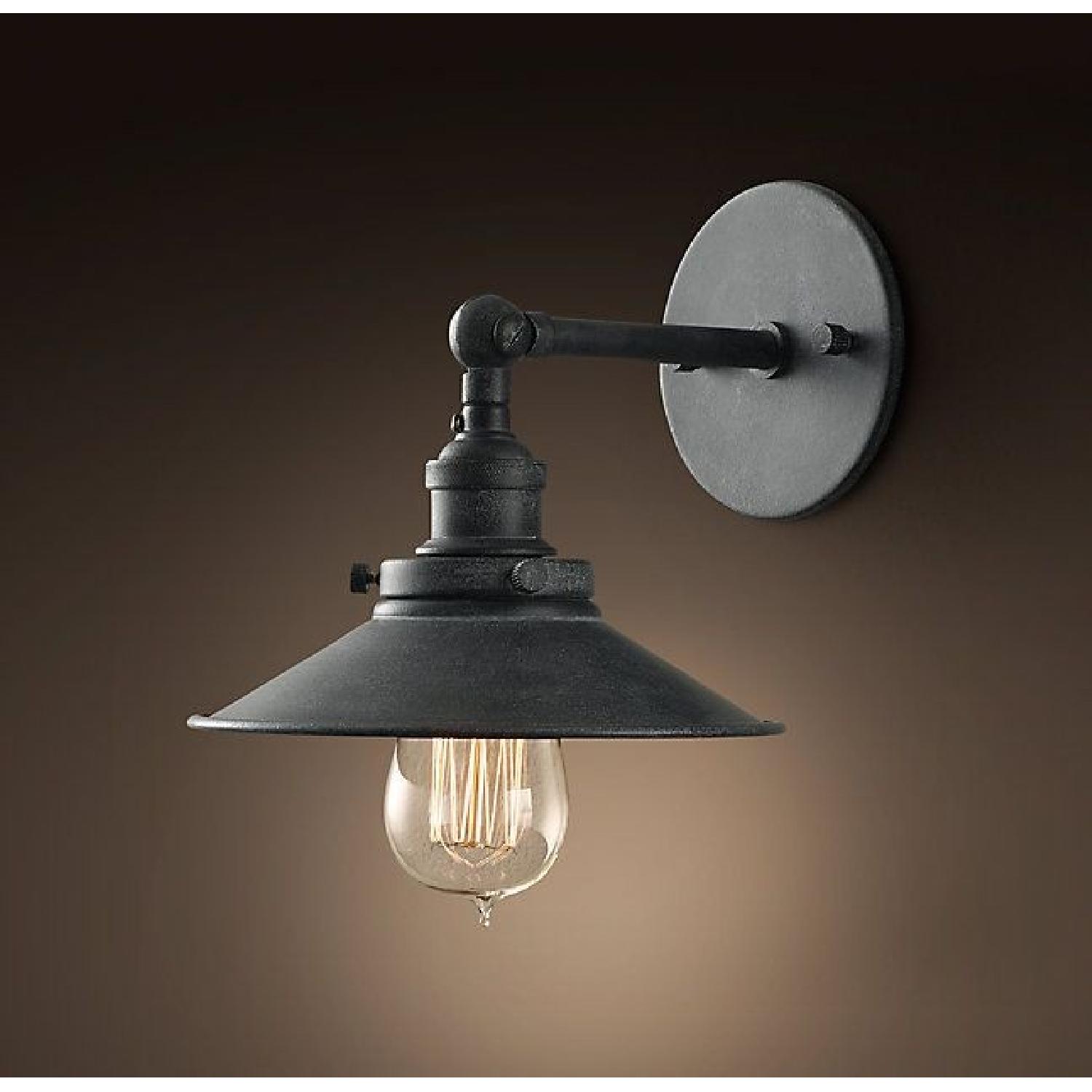 Restoration Hardware 20th C. Factory Sconces - image-3