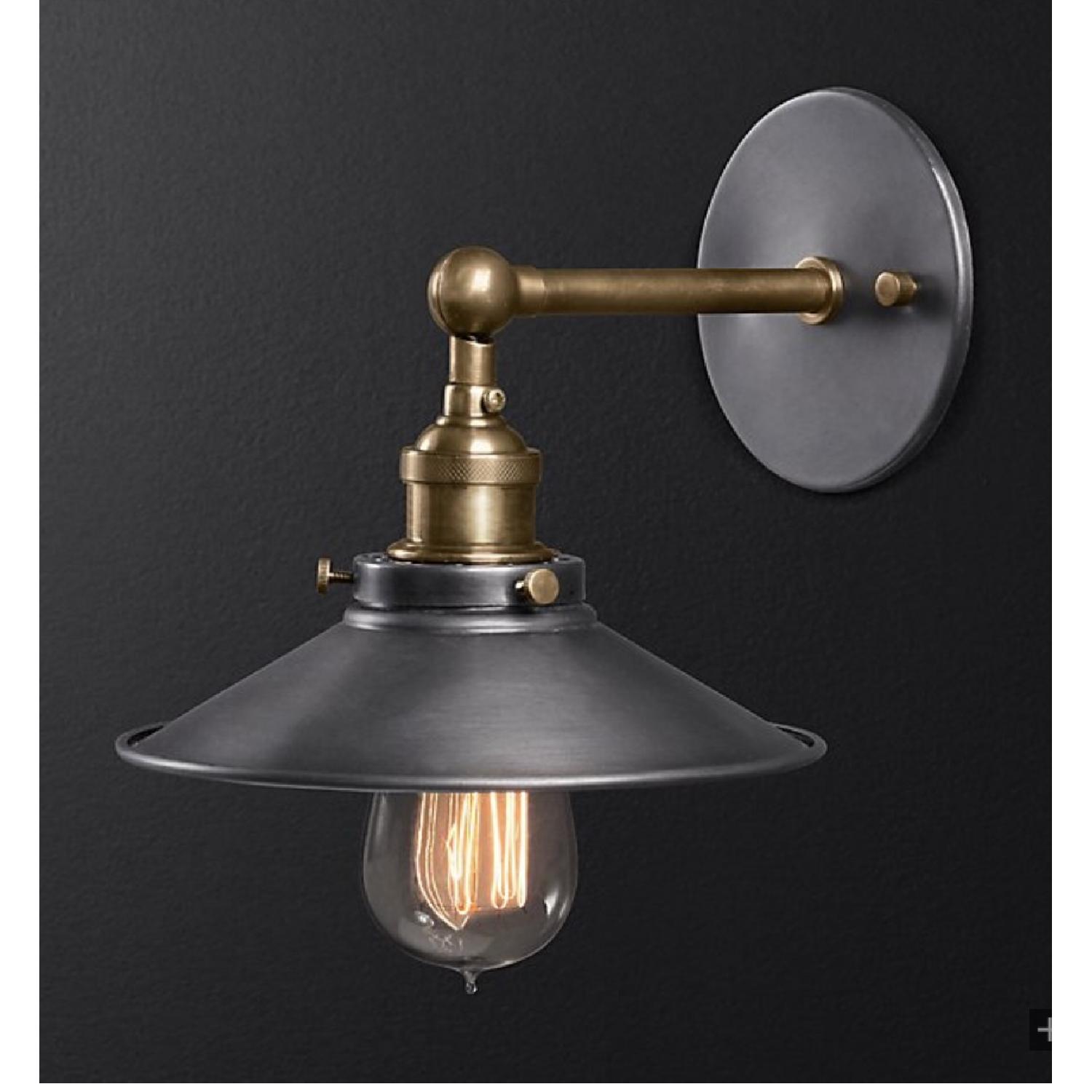 Restoration Hardware 20th C. Factory Sconces - AptDeco, image size:1500x1500