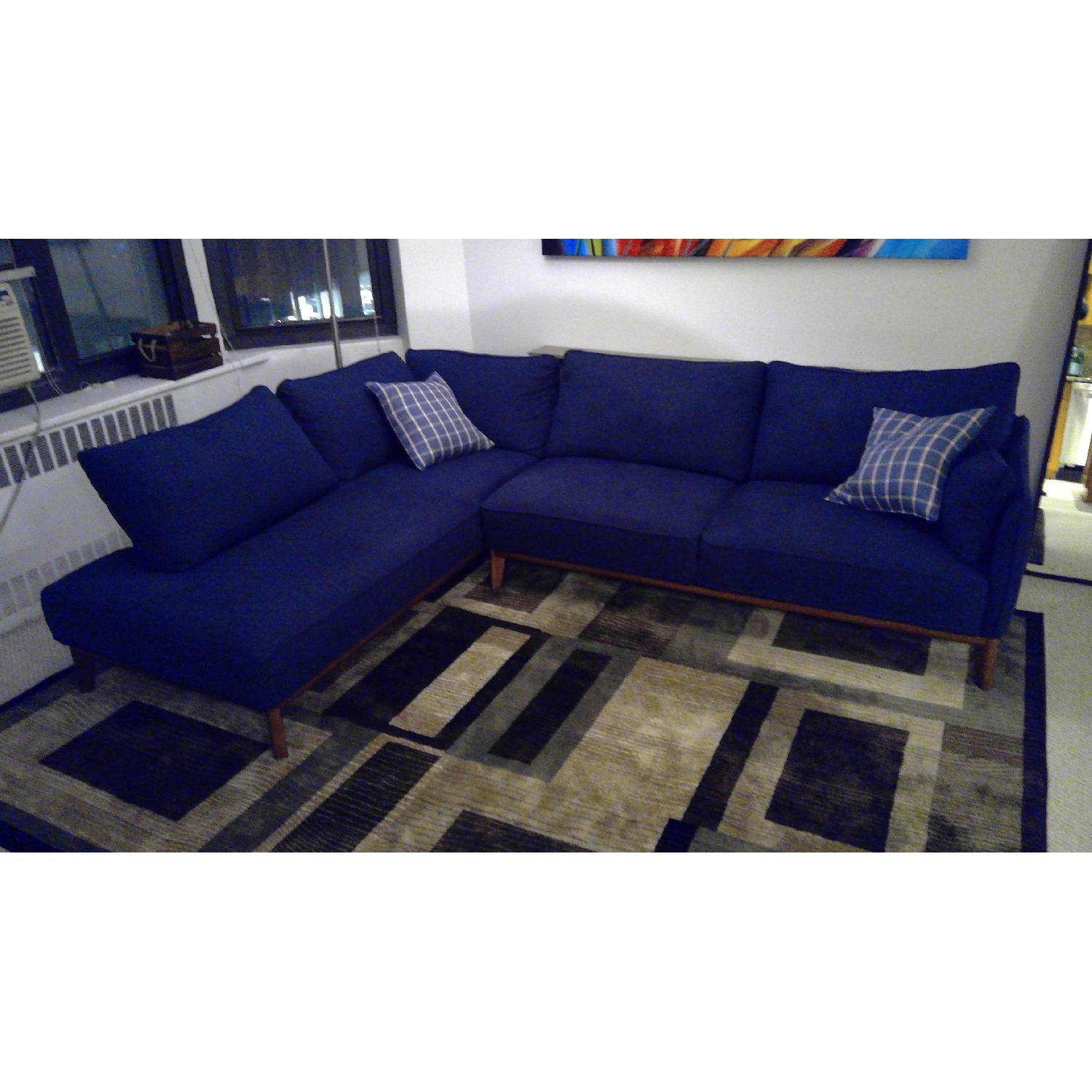 Macy's Jollene Midnight Blue 2-Piece Sectional Sofa - image-2