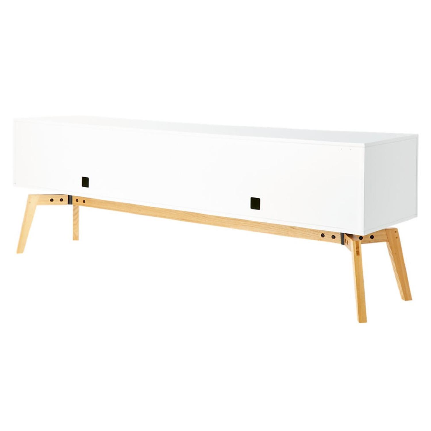 CB2 Alba Large White Lacquer Credenza - image-3