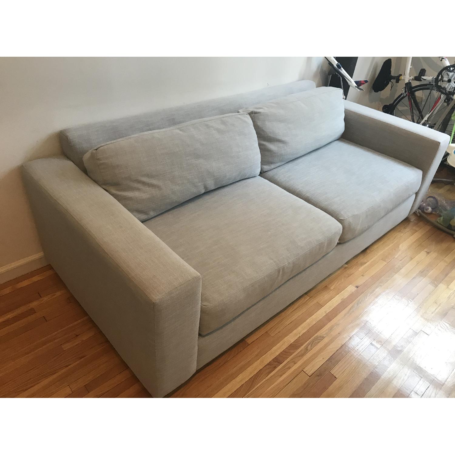 West Elm Urban Sofa in Dusty Blue - image-2