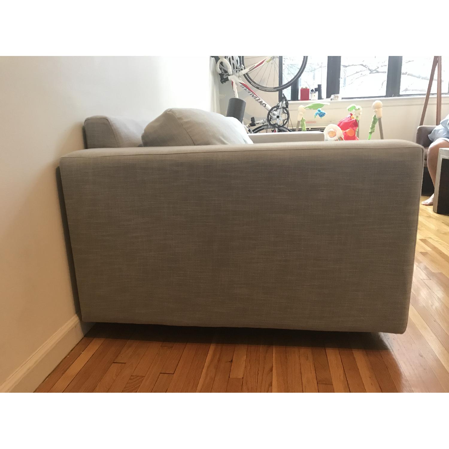 West Elm Urban Sofa in Dusty Blue - image-3