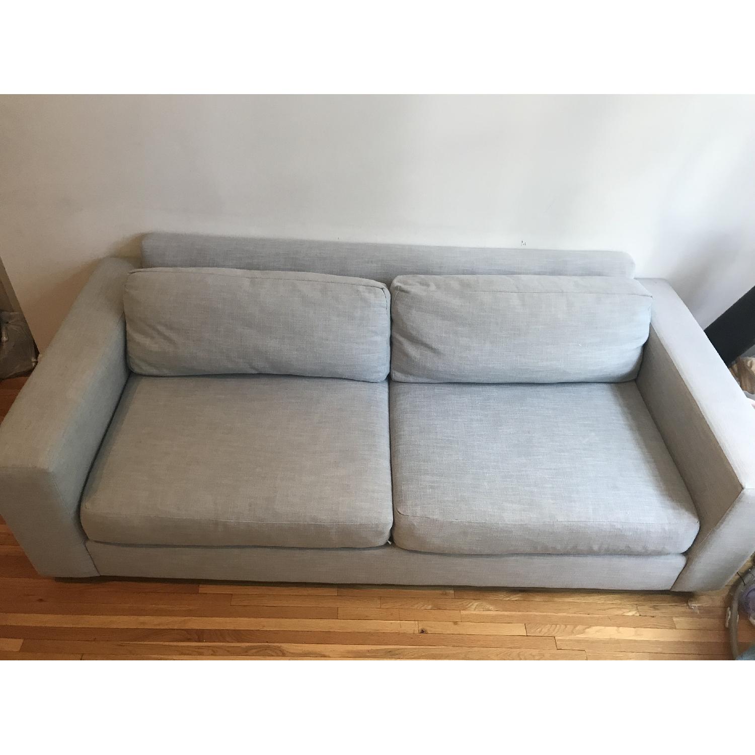 West Elm Urban Sofa in Dusty Blue - image-6
