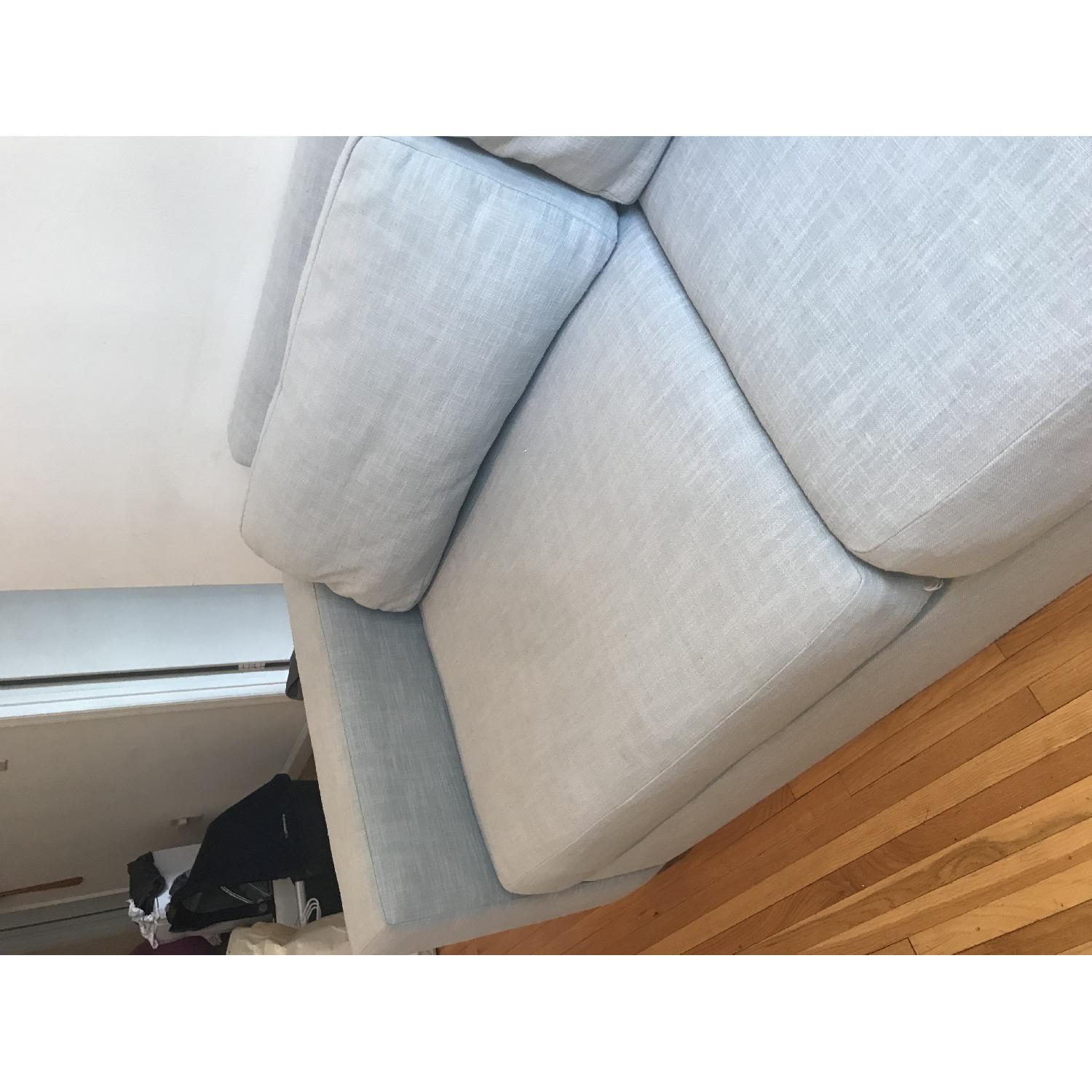 West Elm Urban Sofa in Dusty Blue - image-8