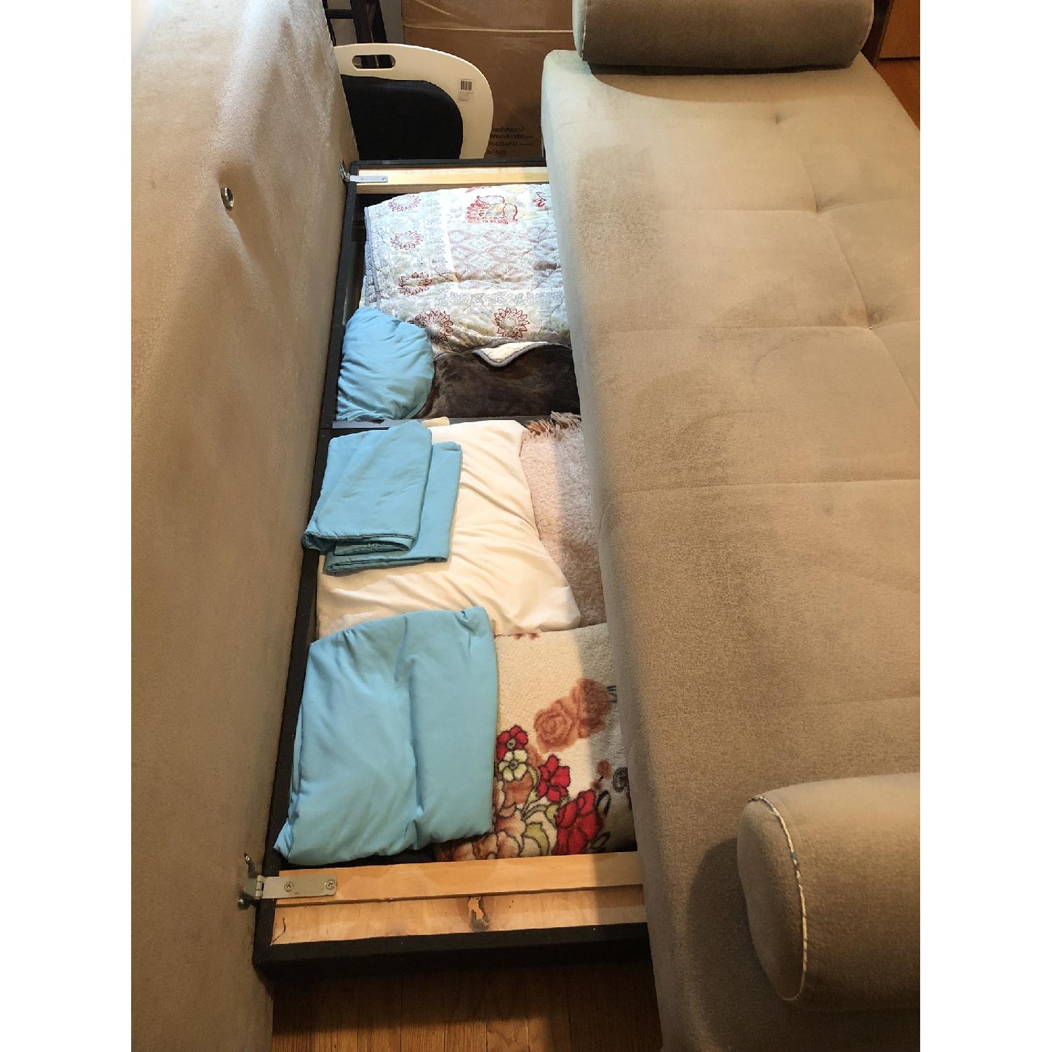 Victor's Villa Queen Size Sleeper Sofa w/ Storage - image-4