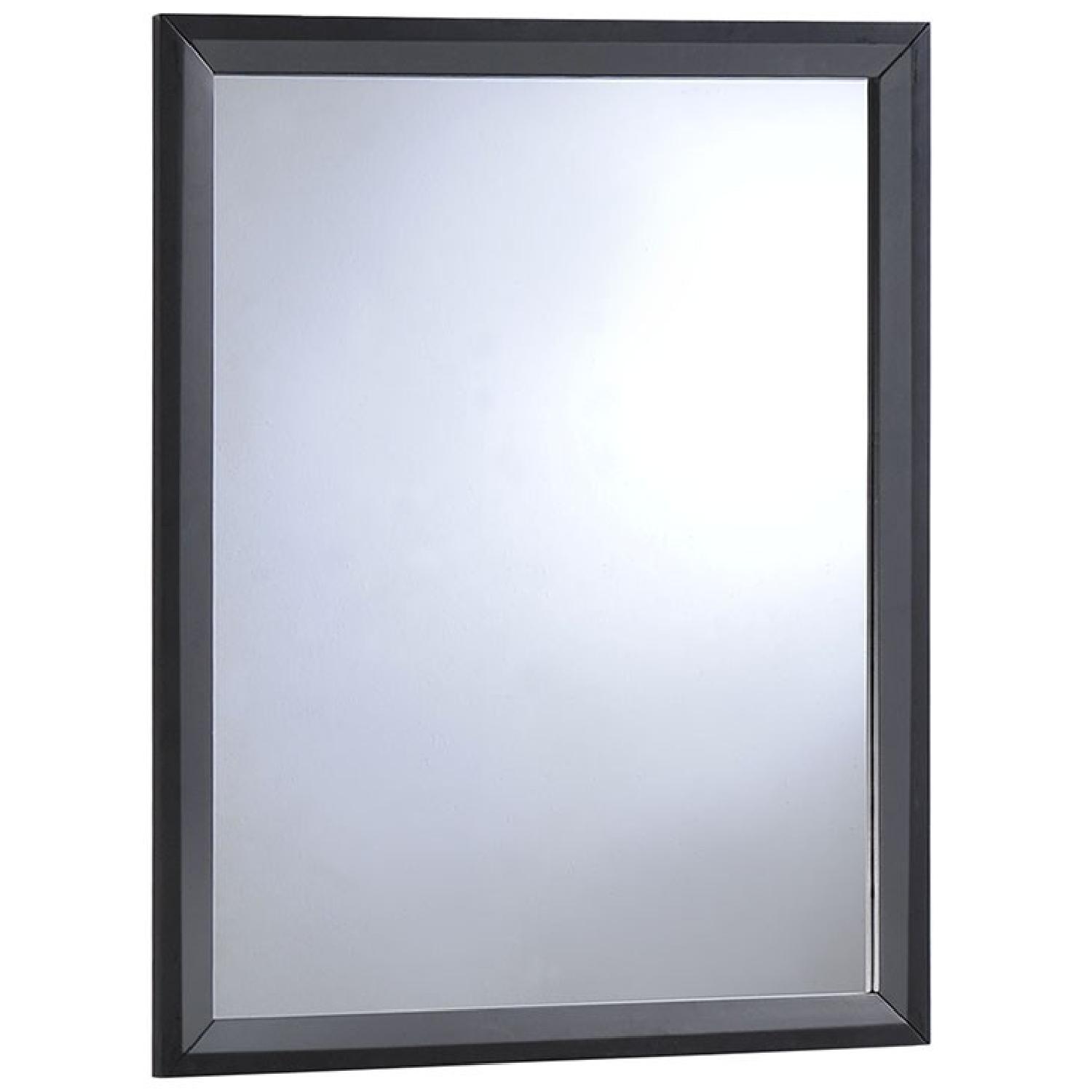 Manhattan Home Design Tracy Mirror in Black - image-0