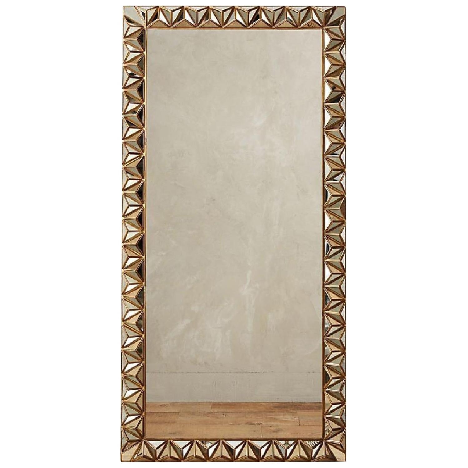 Anthropologie Studded Pyramid Mirror - AptDeco