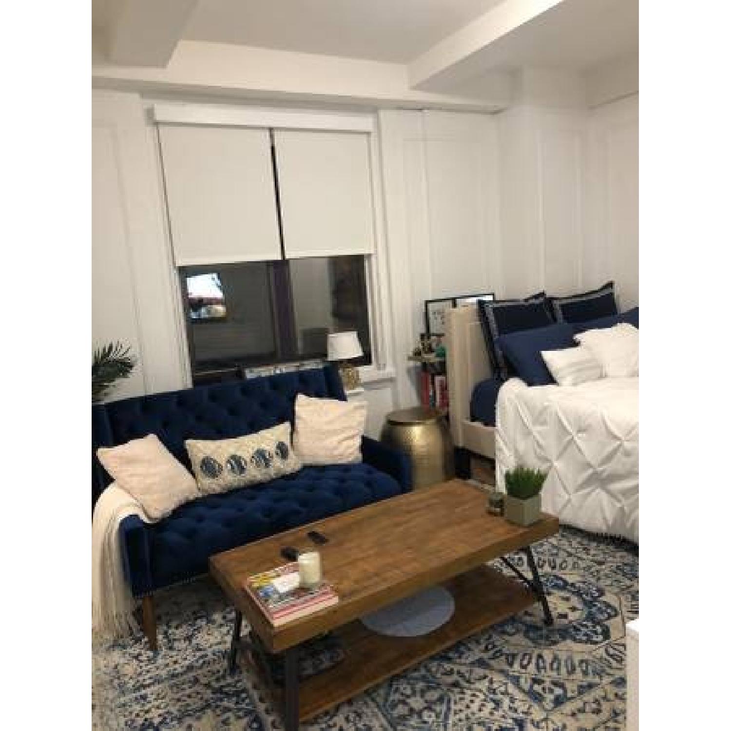 Blue Pattern Area Rug - image-2