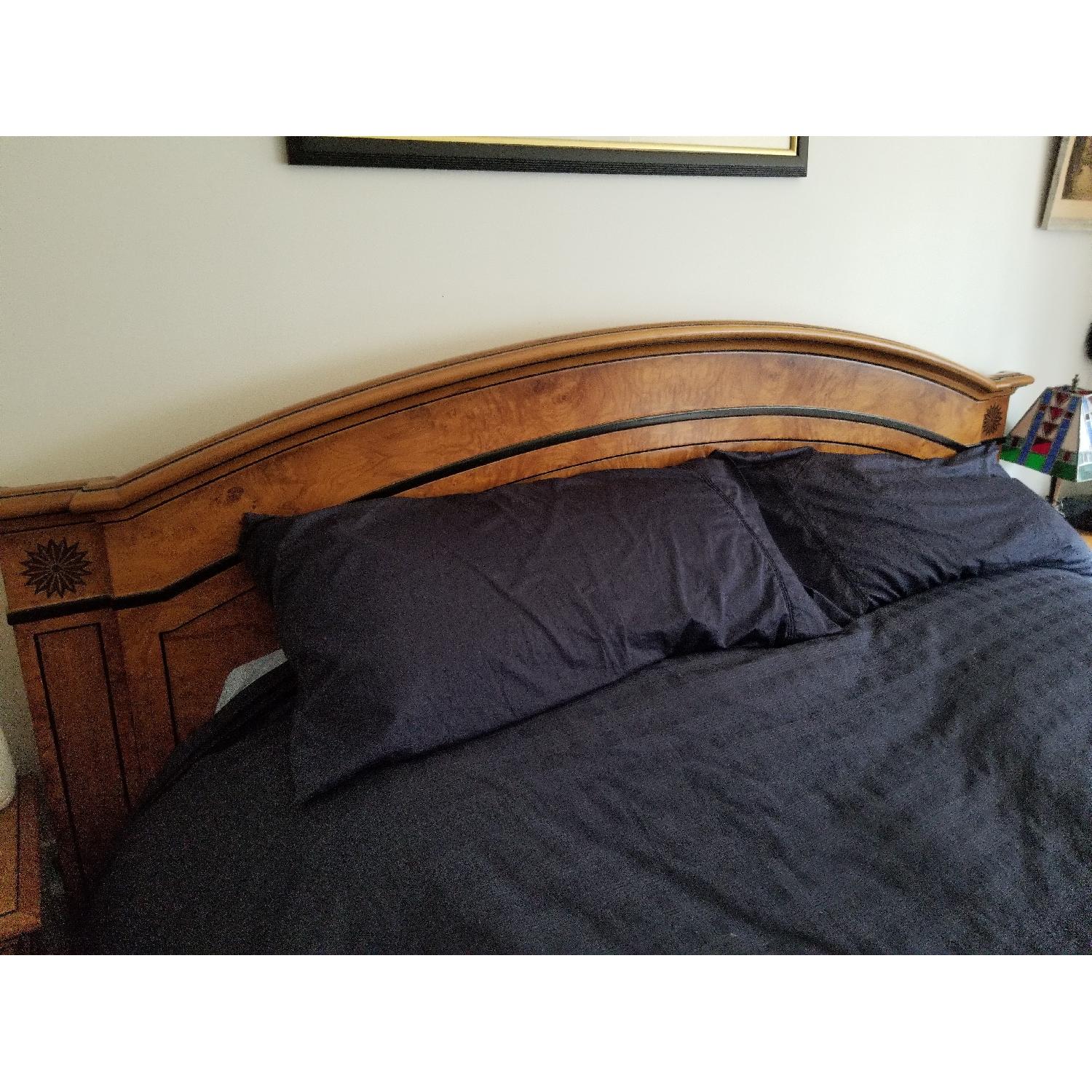 Burl Wood King Size Bed - image-1