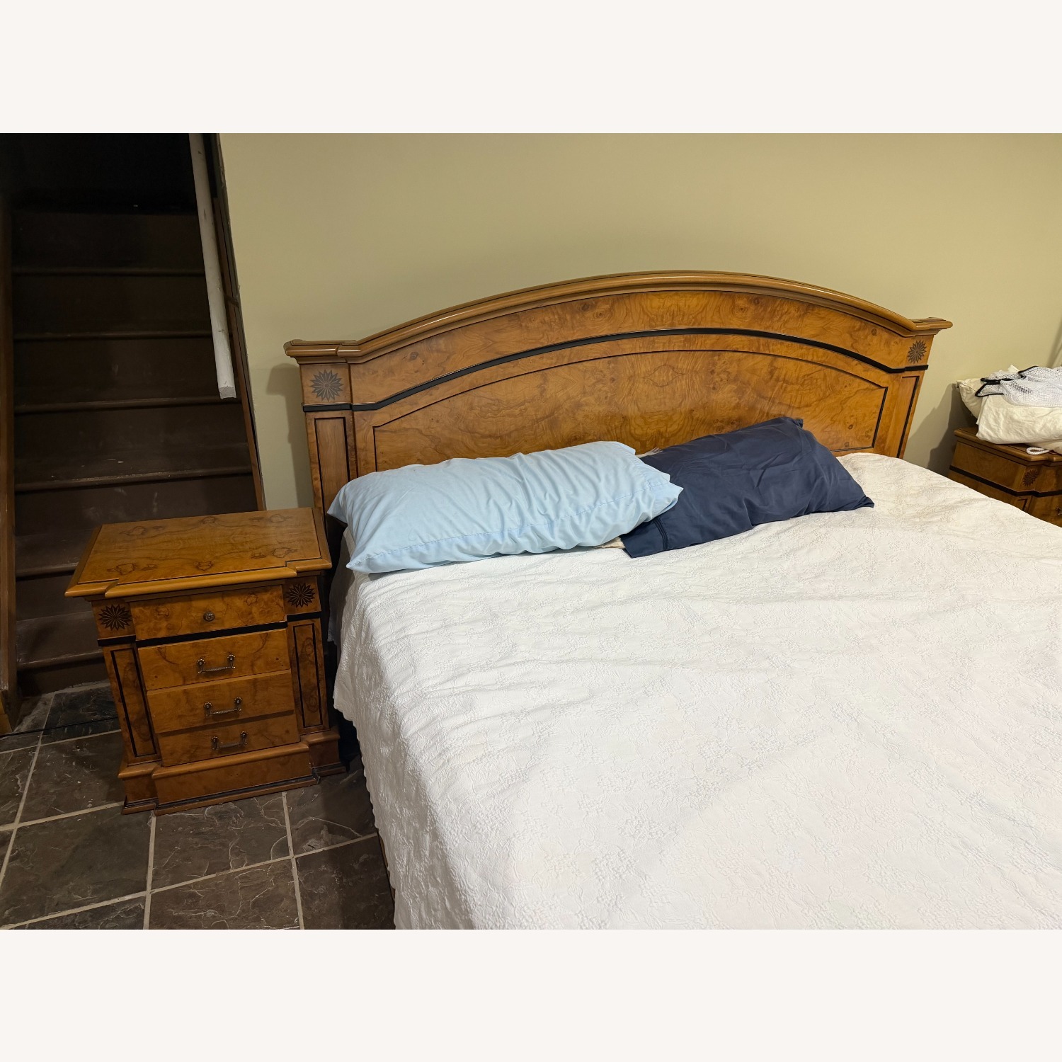 Burl Wood King Size Bed - image-3