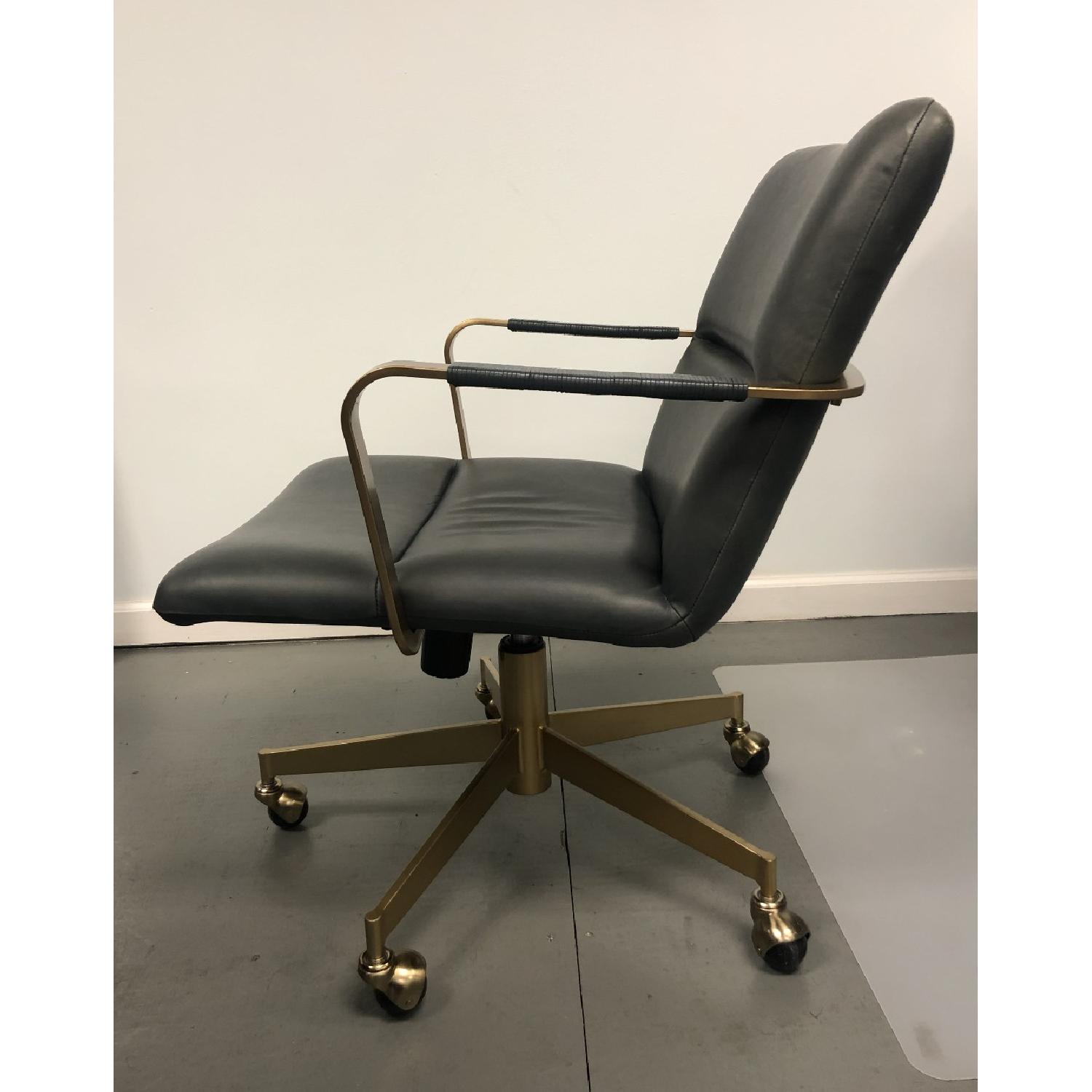 West Elm Mid-Century Leather Office Chair - image-3