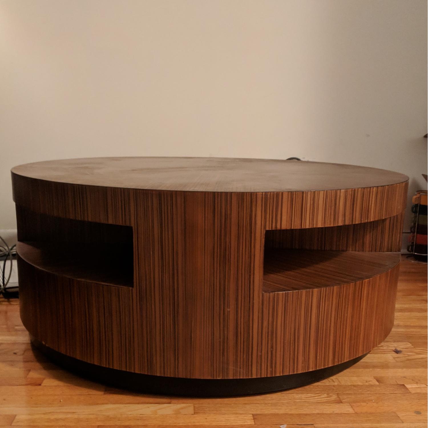 Steve Silver Co. Round Cocktail Table w/ Storage - image-1