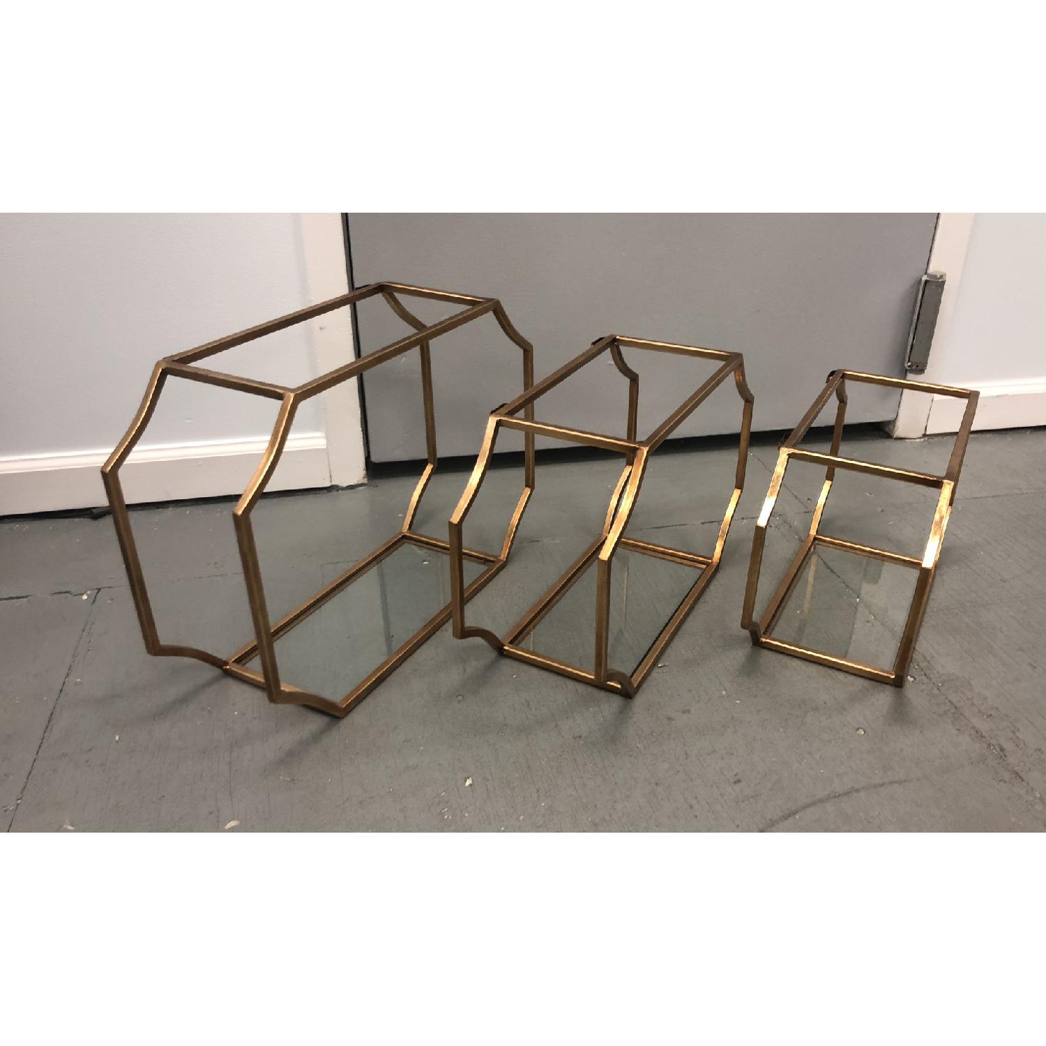 Uttermost Lindee Gold Wall Shelves AptDeco