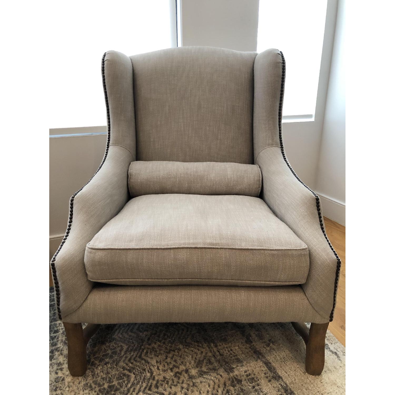 Restoration Hardware 17th Century Wingback Chair - image-1