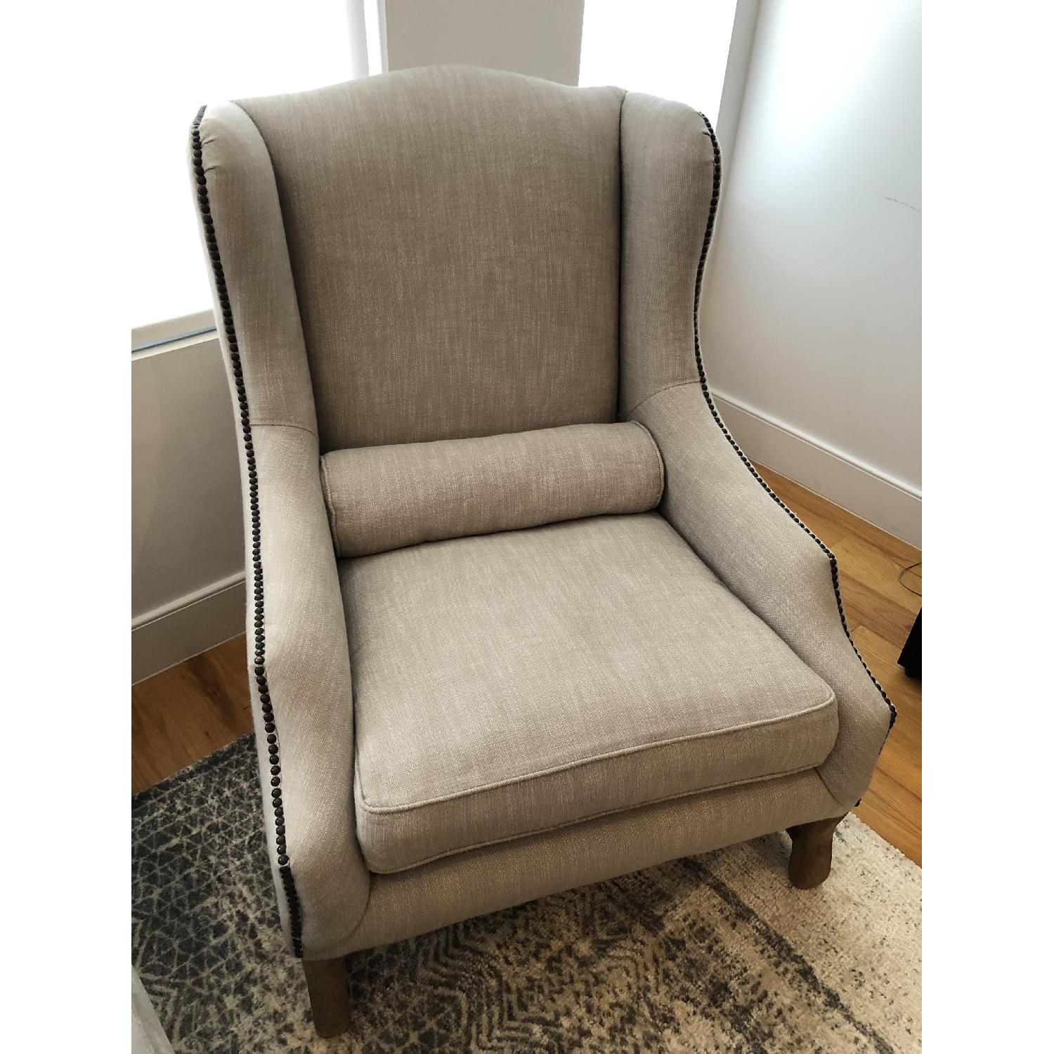 Restoration Hardware 17th Century Wingback Chair - image-2