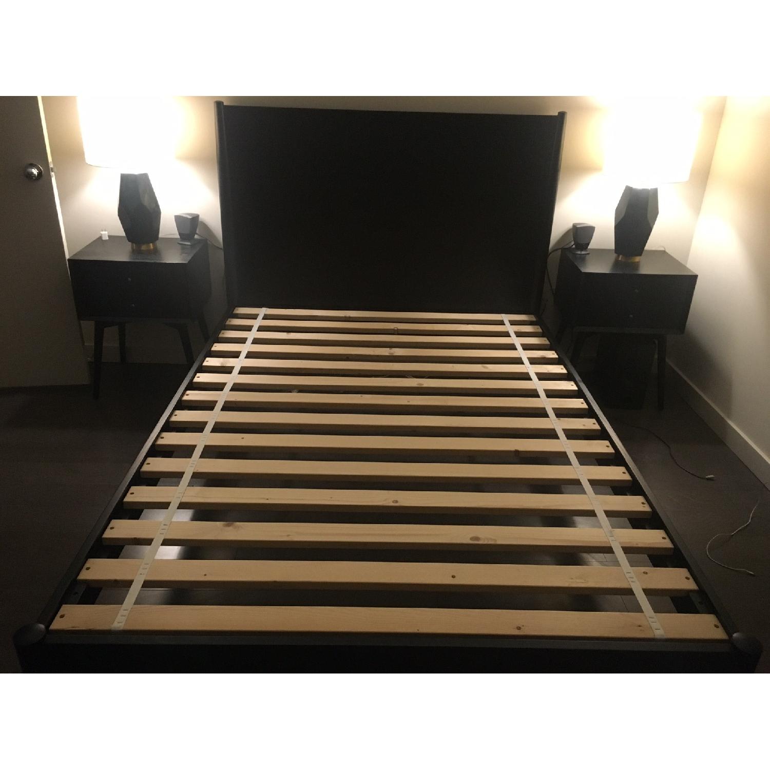 West Elm Mid Century Black Full Bed - image-3