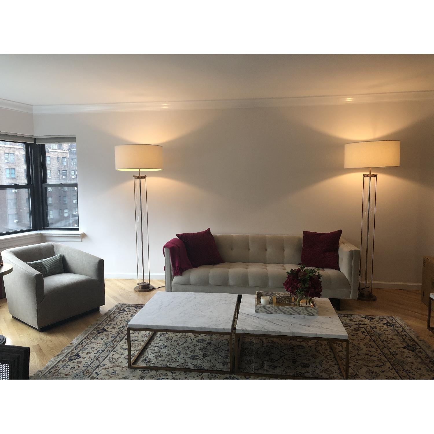 Restoration Hardware Flatiron Glass Floor Lamp - image-3