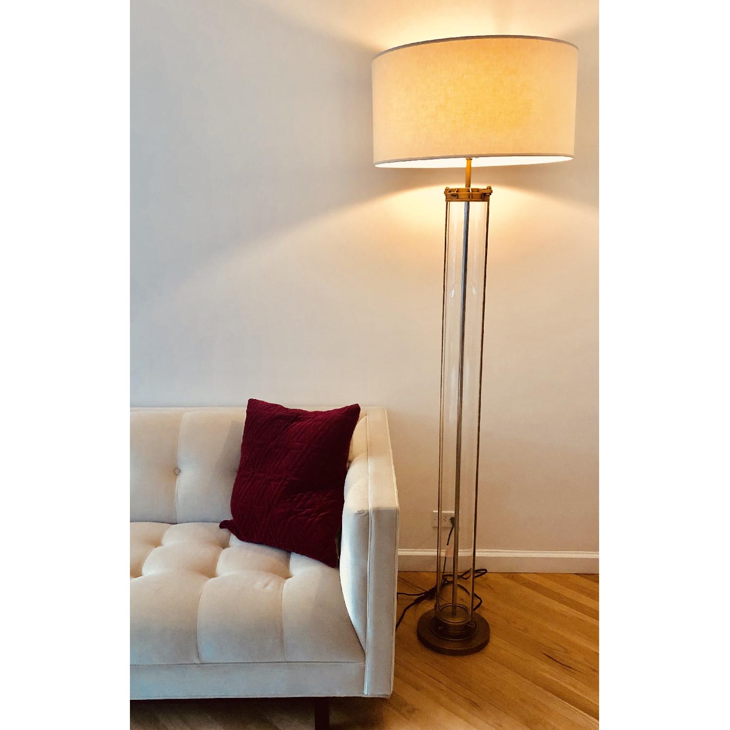 Restoration Hardware Flatiron Glass Floor Lamp - image-4