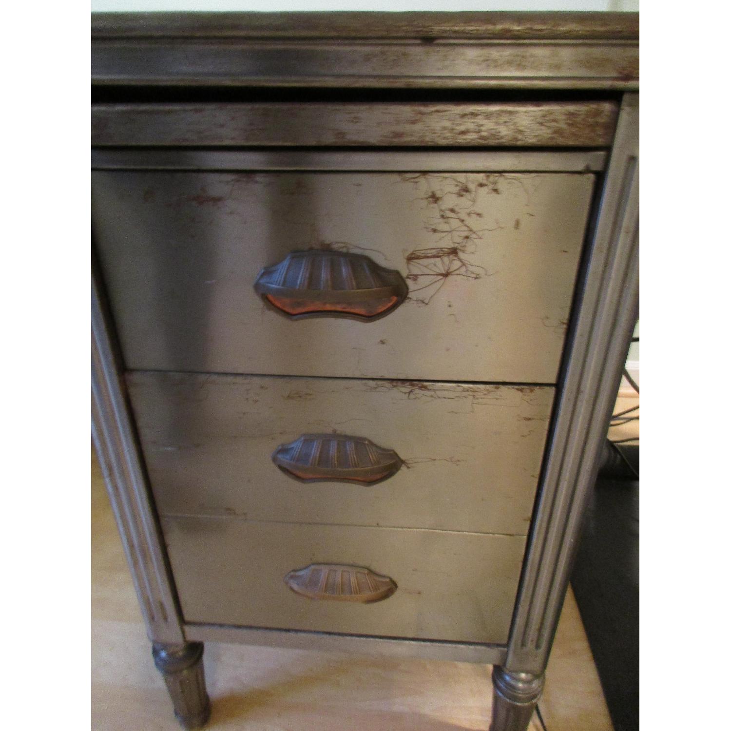 Vintage Industrial Art Deco Metal Desk - image-3