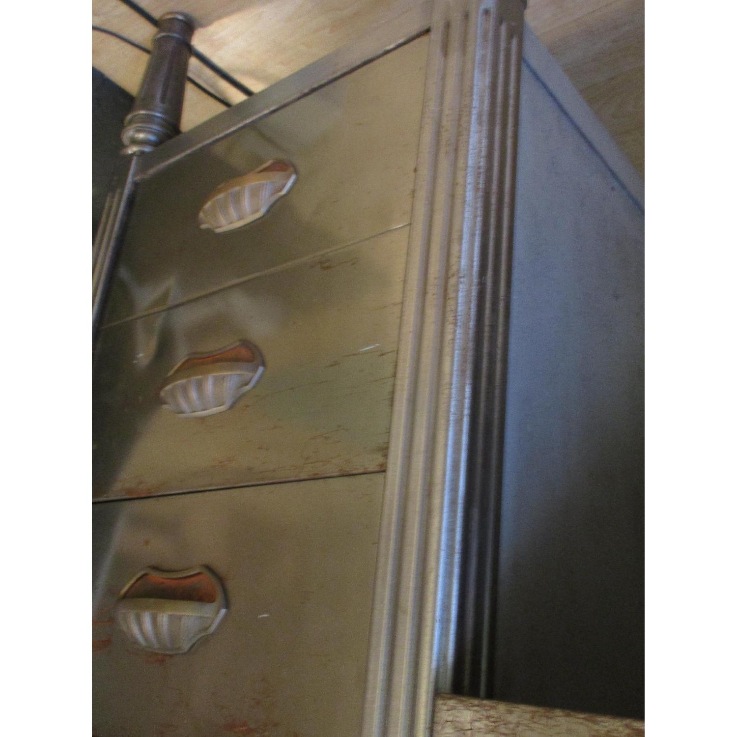 Vintage Industrial Art Deco Metal Desk - image-4