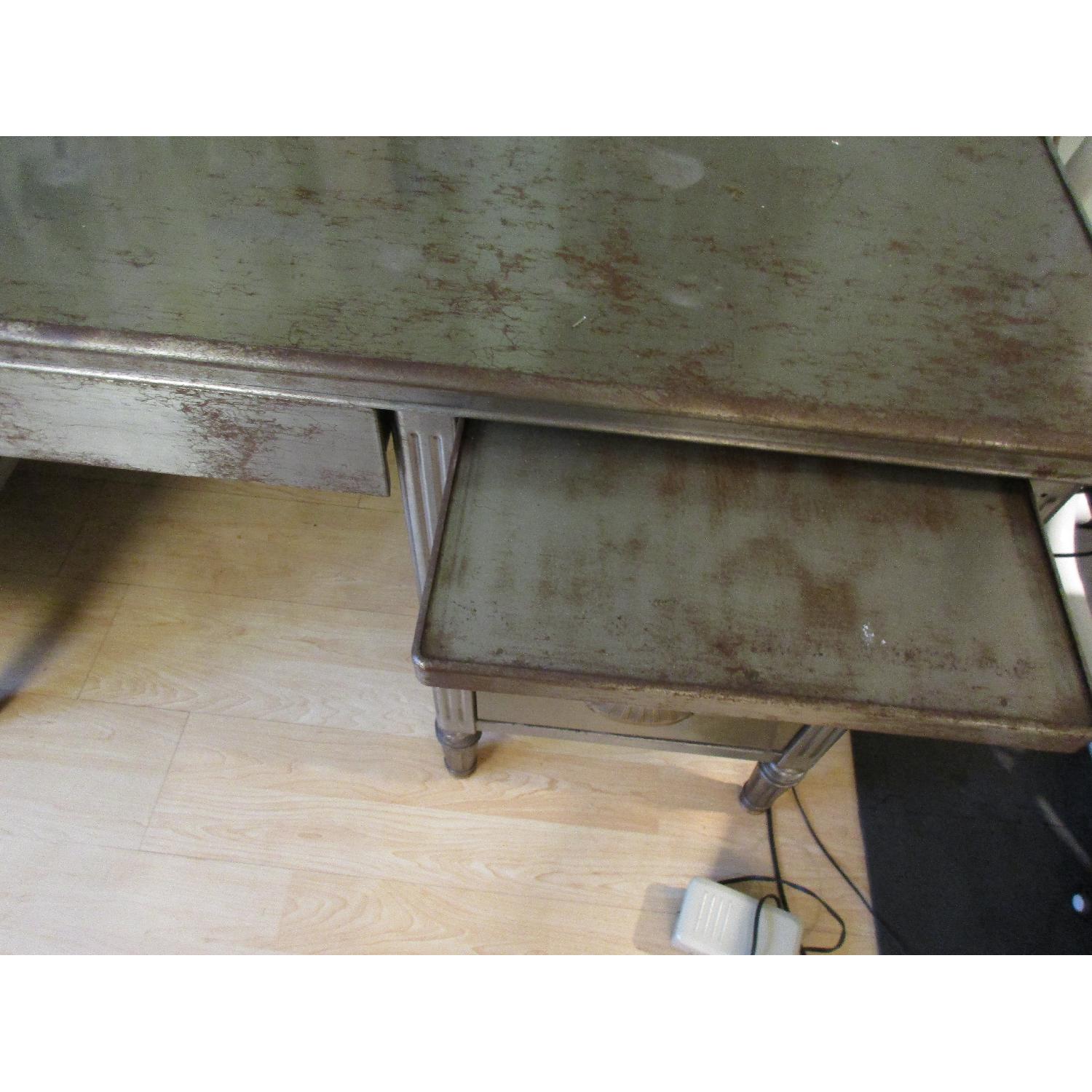 Vintage Industrial Art Deco Metal Desk - image-5