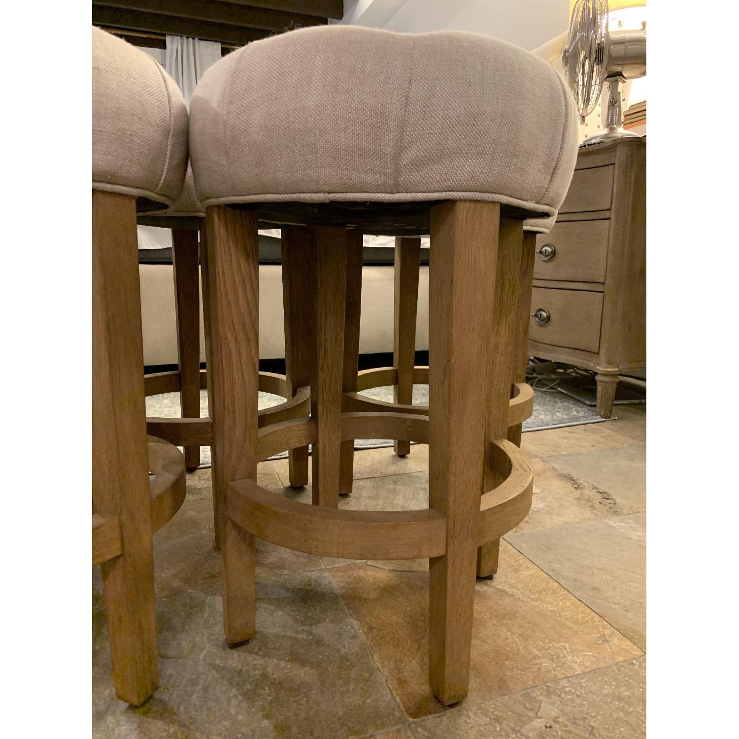 Restoration Hardware Fabric Counter Stools - image-3