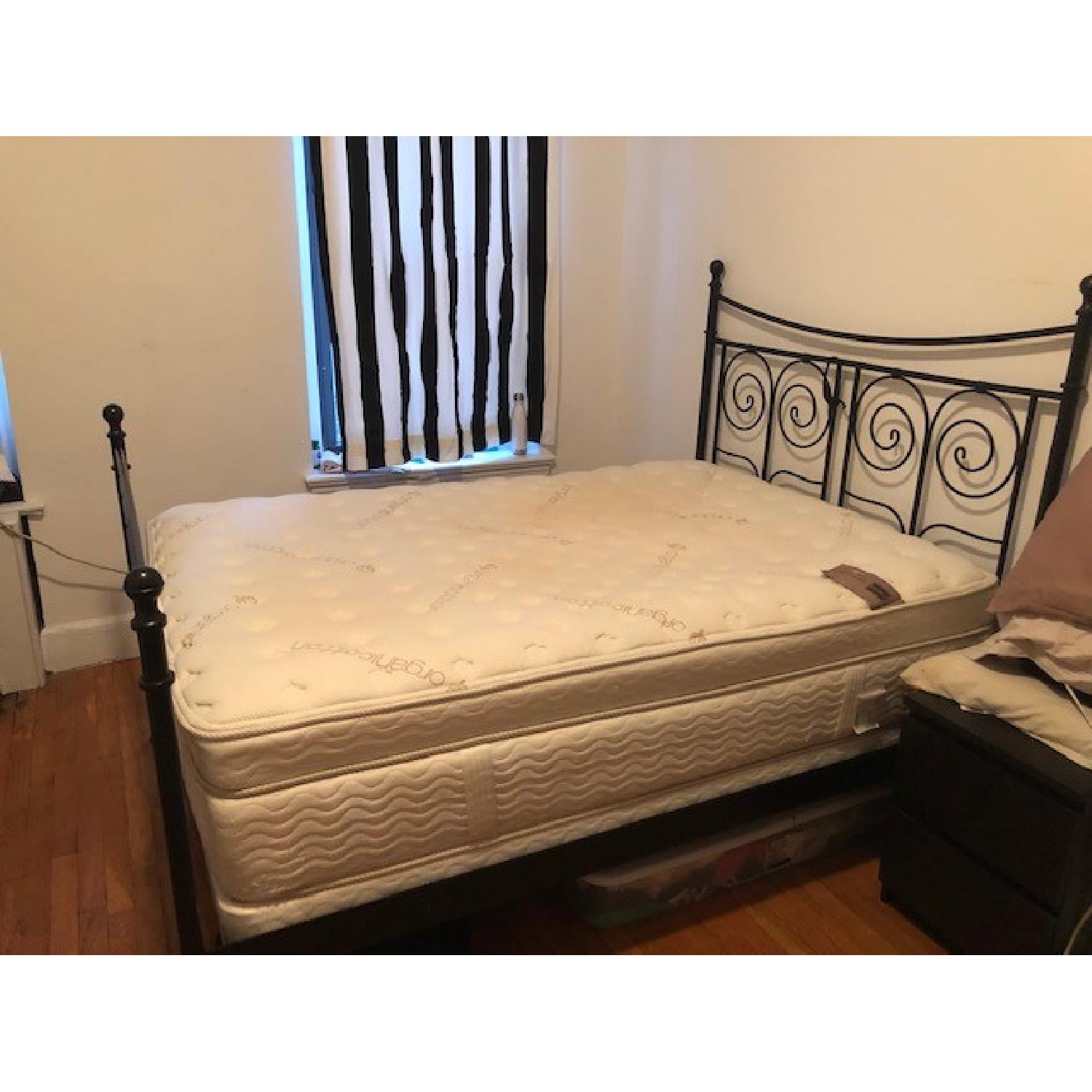 Ikea Black Metal Full Size Bed - AptDeco
