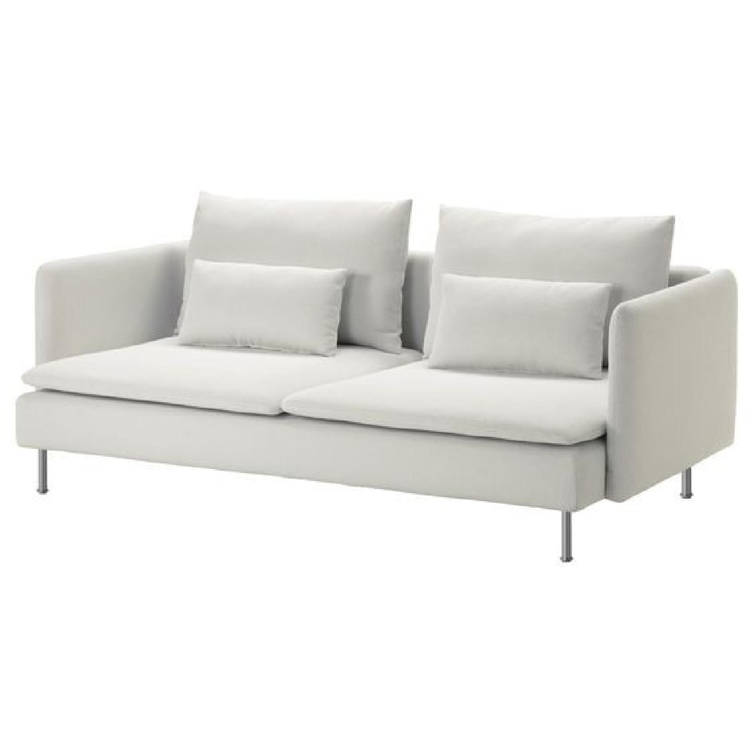 Ikea Soderhamn Sofa in Finnsta White - image-0