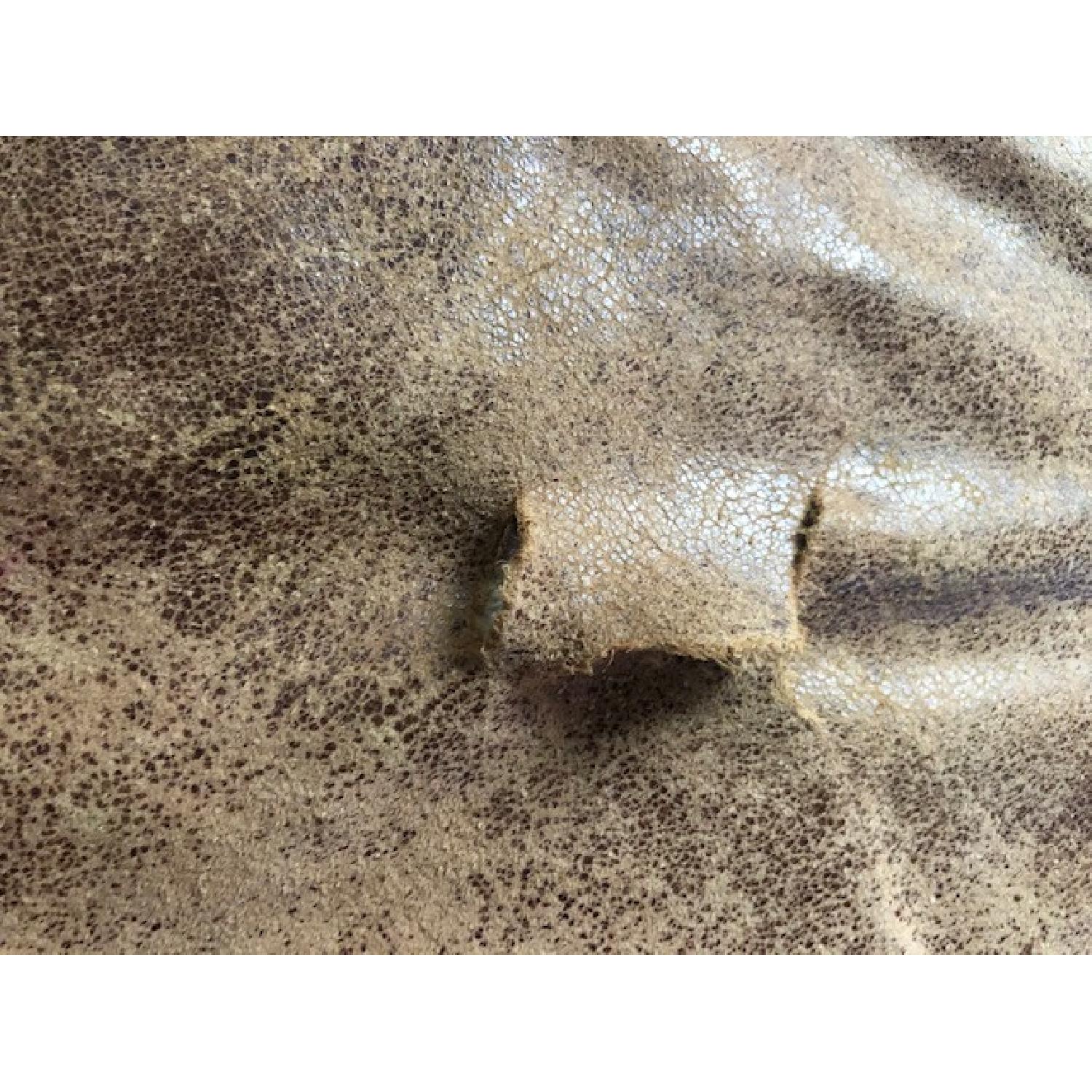 Restoration Hardware Kensington Vintage Cigar Leather Sofa - image-10