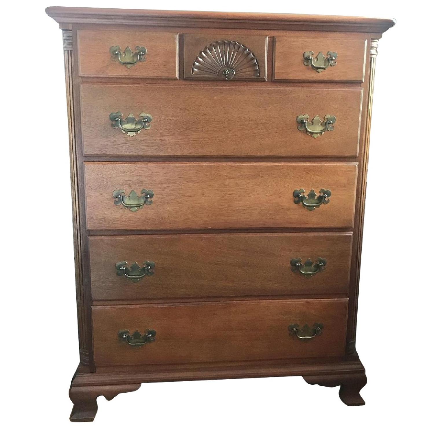 Kling 1950s Solid Wood Mahogany Dresser - image-0