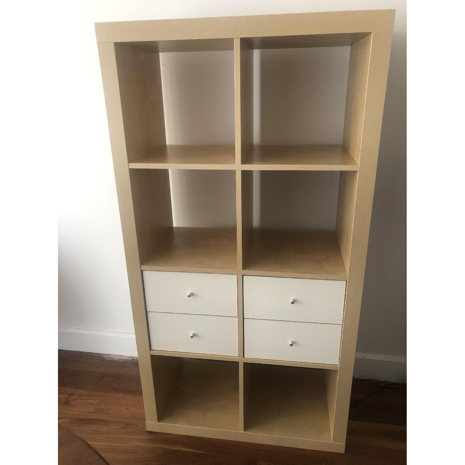 Ikea Kallax Cube Shelving Unit in Birch AptDeco