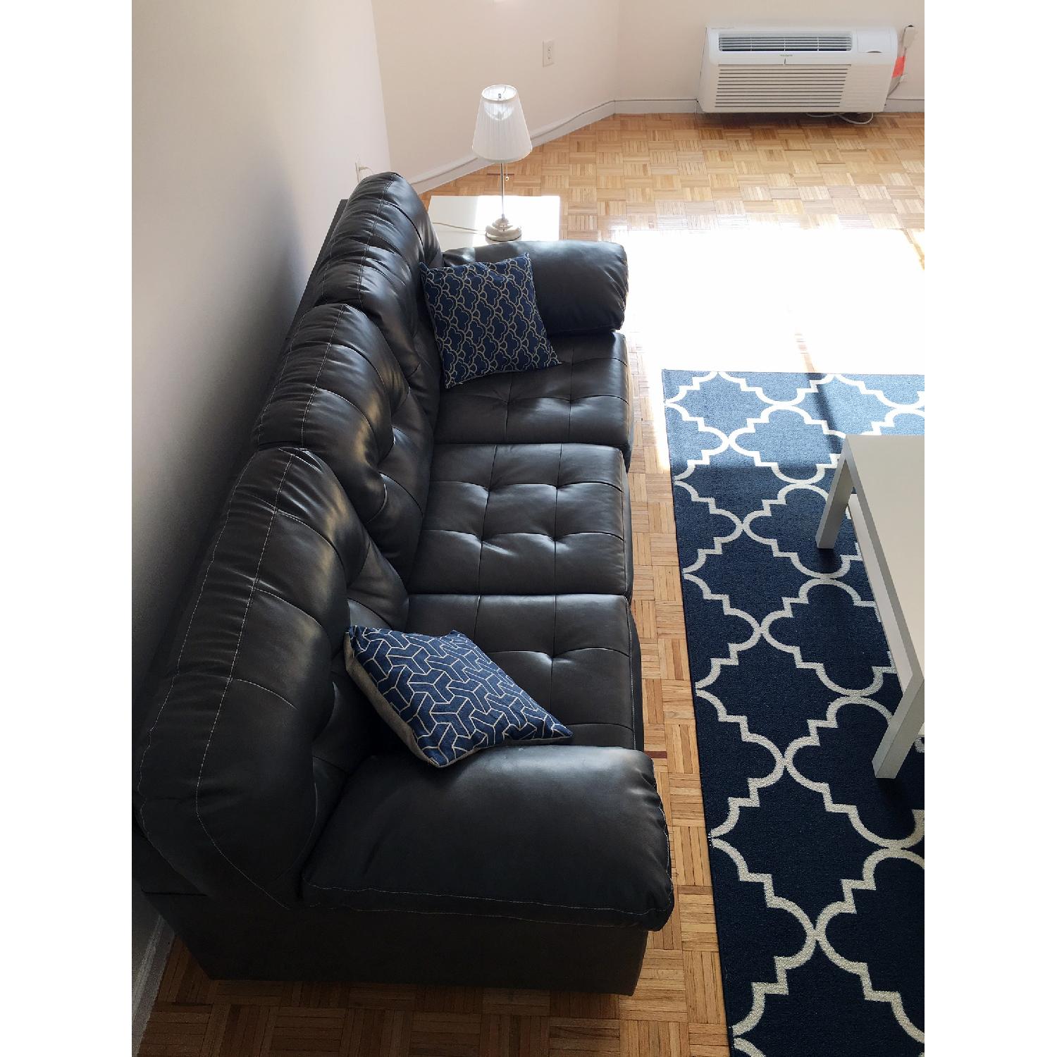 Ashley Alliston DuraBlend Gray Sofa - image-2