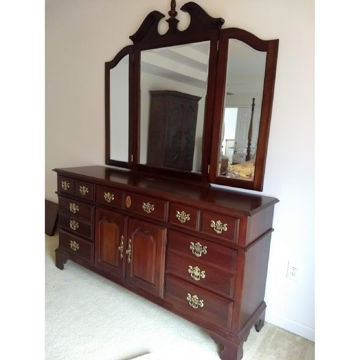 Pennsylvania House Cherry Wood Dresser w/ Mirror - image-3