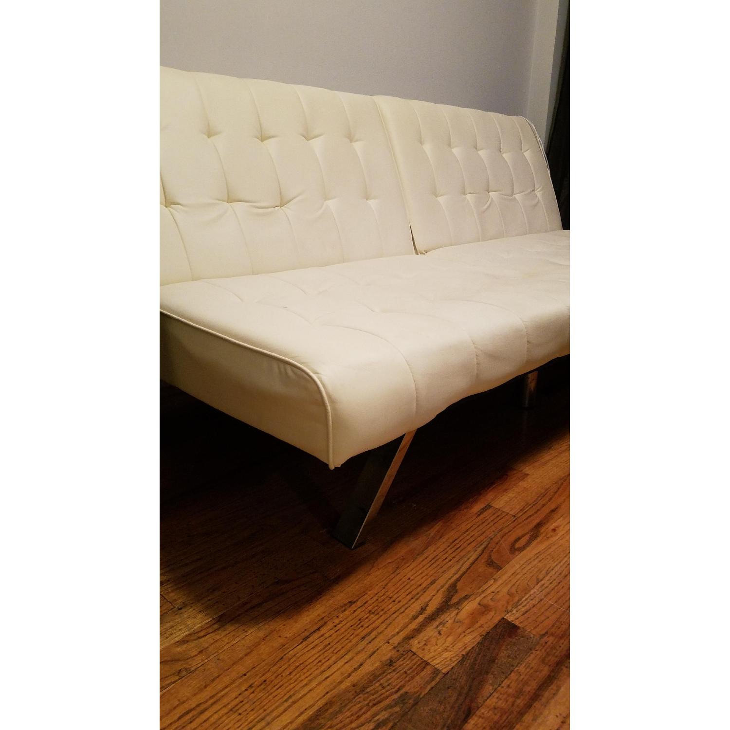 DHP Emily Faux Leather Convertible Futon - image-3