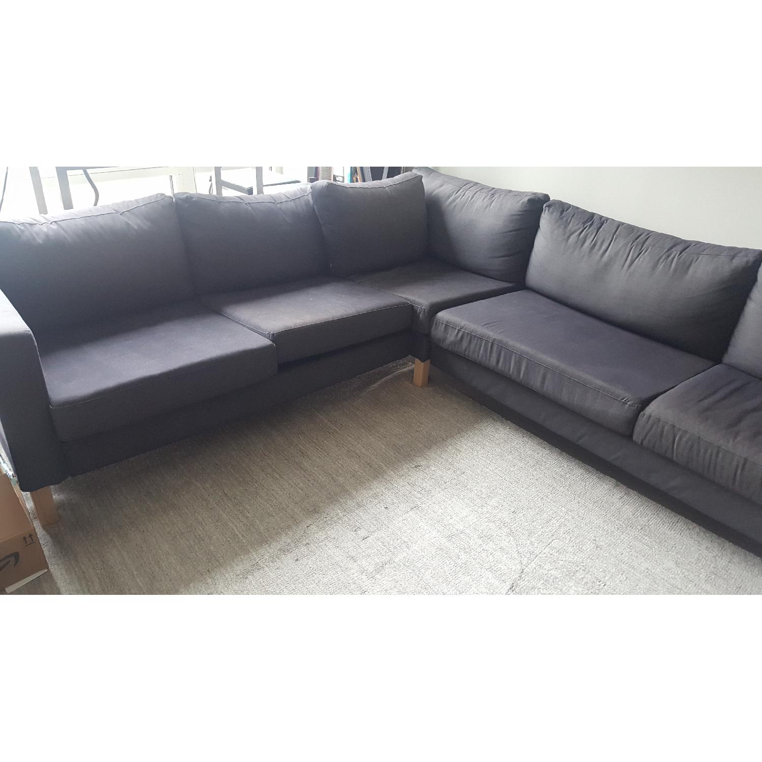 Ikea Karlstad Corner Sectional Sofa AptDeco