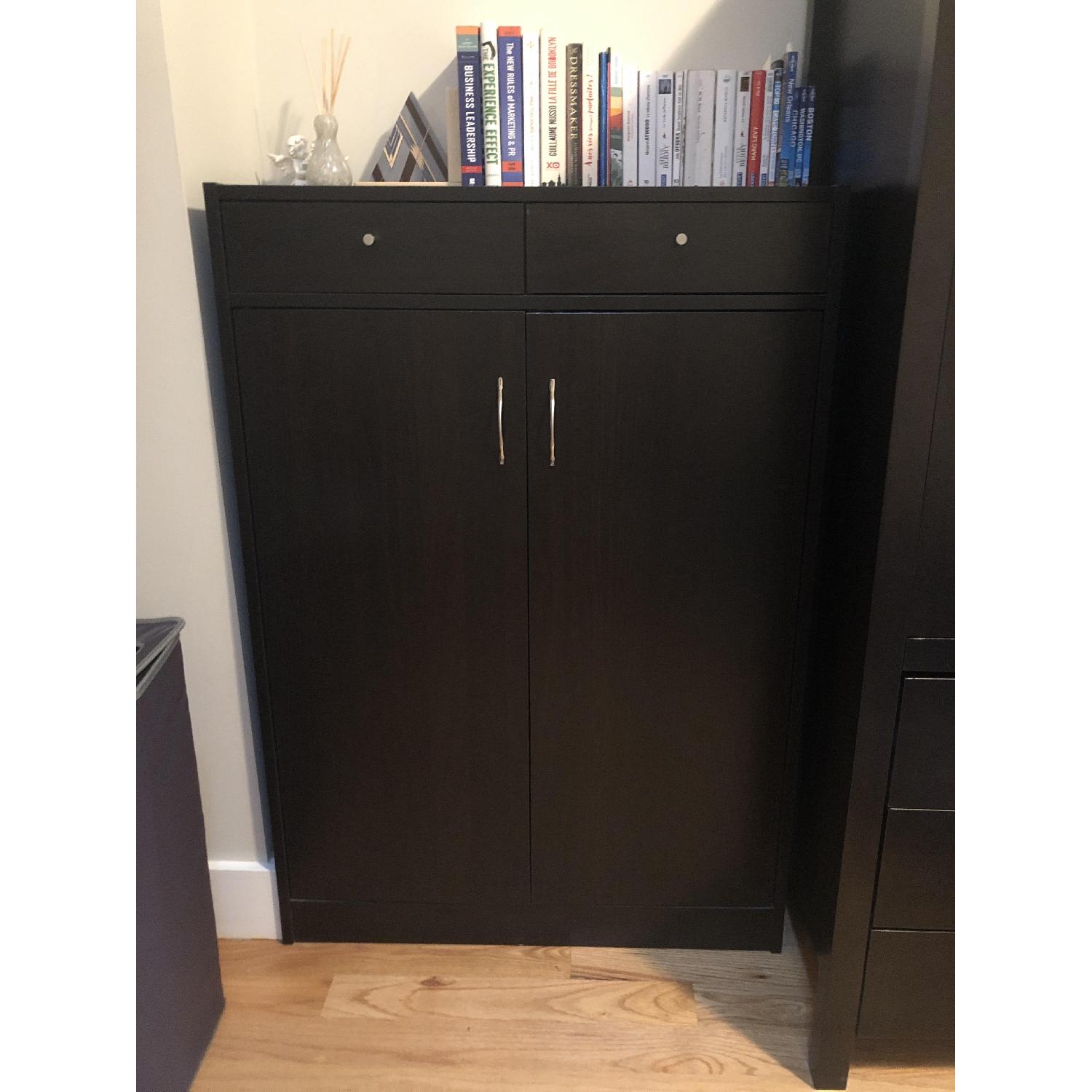 Furniture of America 5-Shelf Shoe Cabinet - image-1