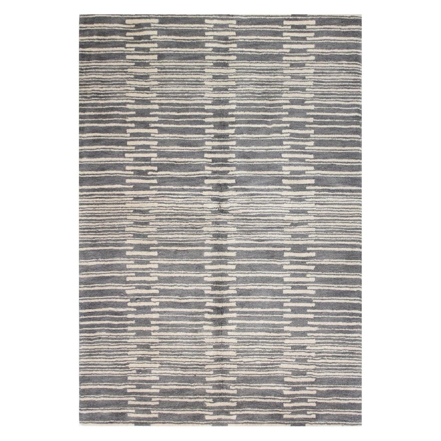 Bashian Chelsea Rug in Gray Wool - image-0