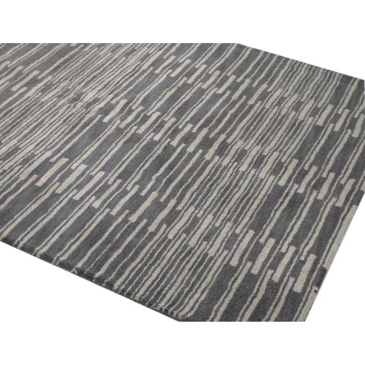 Bashian Chelsea Rug in Gray Wool - image-2