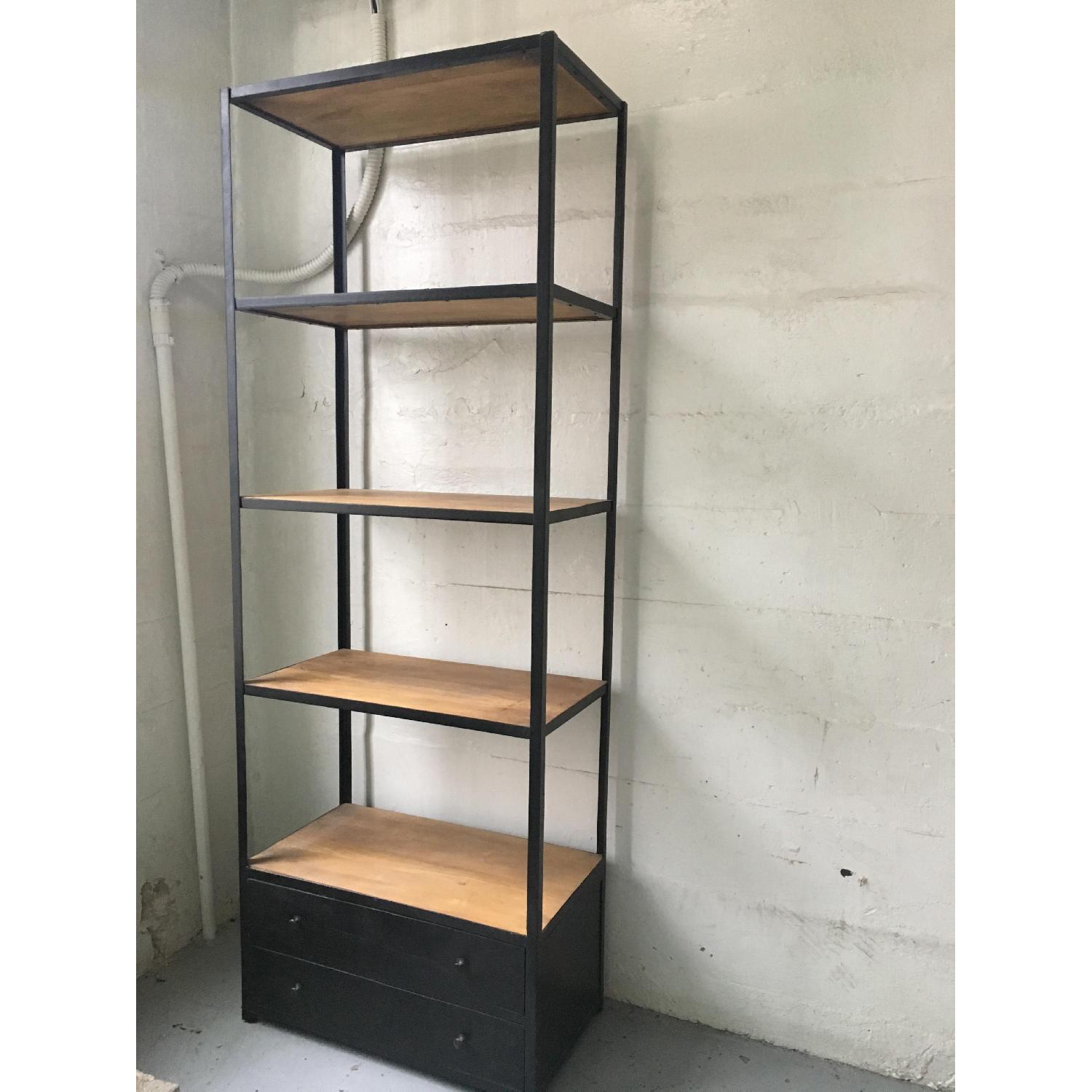 Rustic Industrial Bookshelf - image-2
