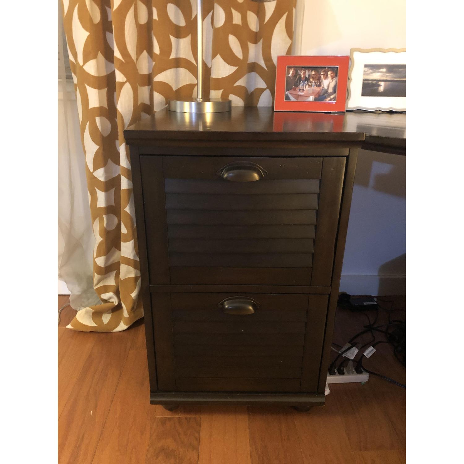 Pottery Barn Bedford 5 Drawer Corner Desk AptDeco