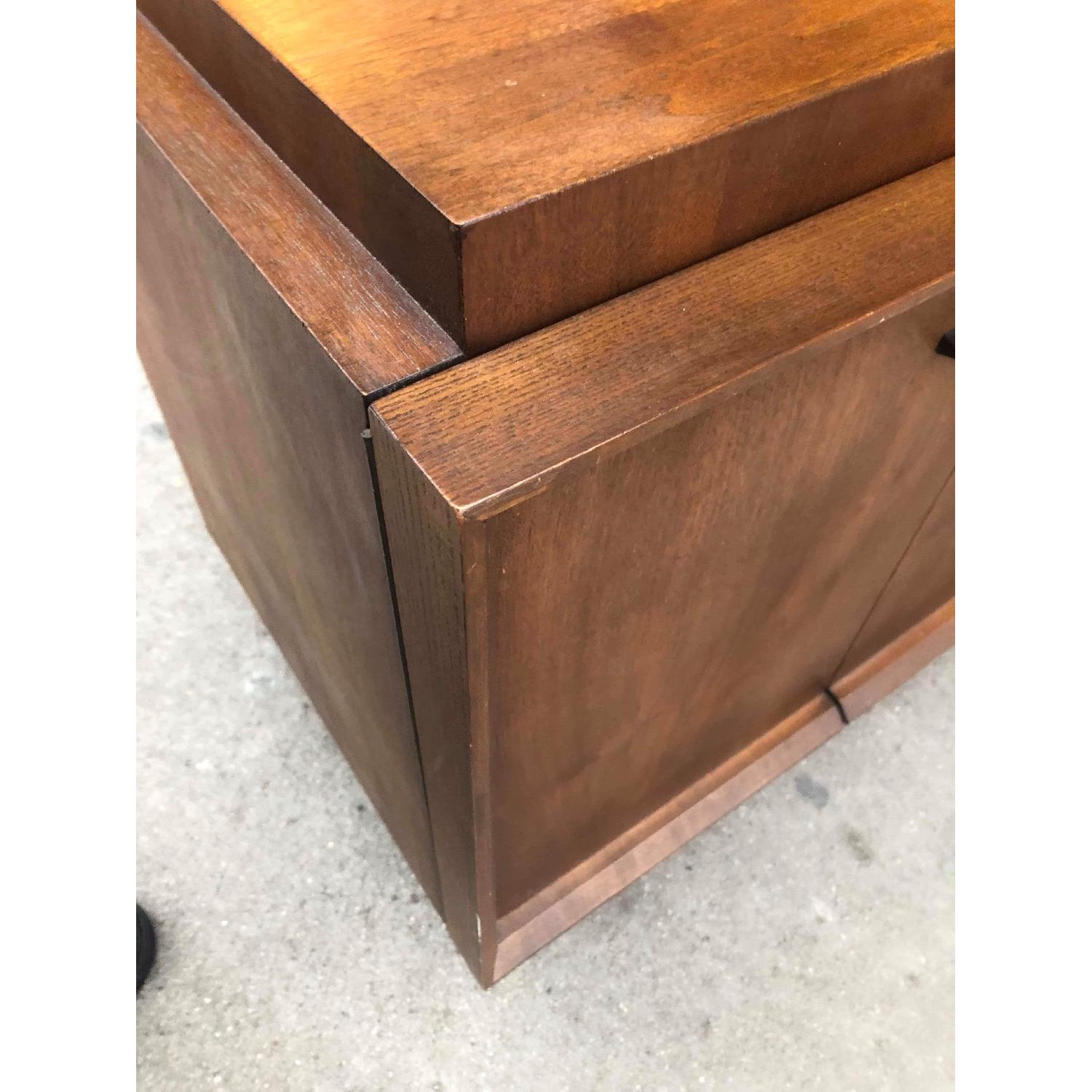 Vintage Mid Century 1950s Solid Wood Nightstands - image-4